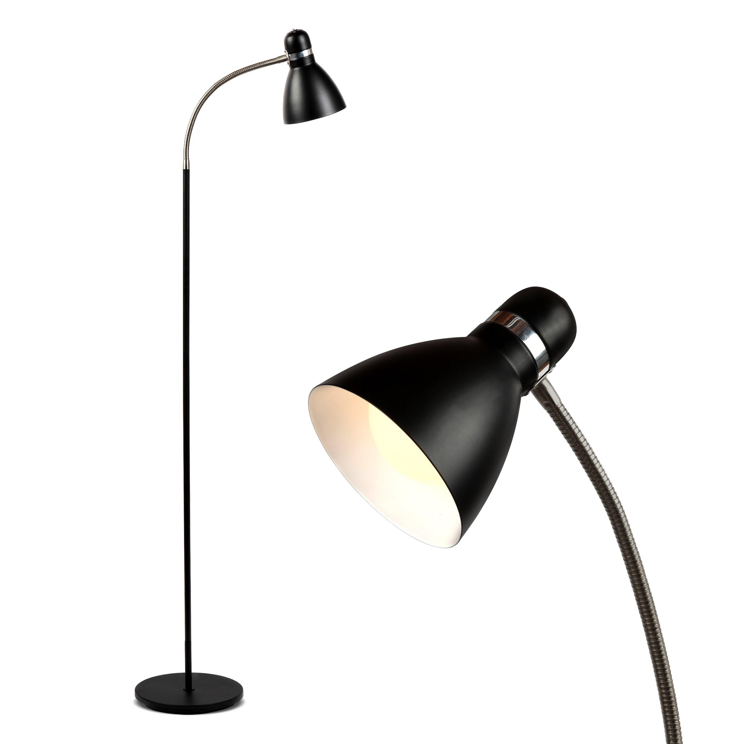 Brightech Avery 62.5 in. Modern LED Standing Floor Lamp with Metal Cone Shade and 3-Way Dimming Light
