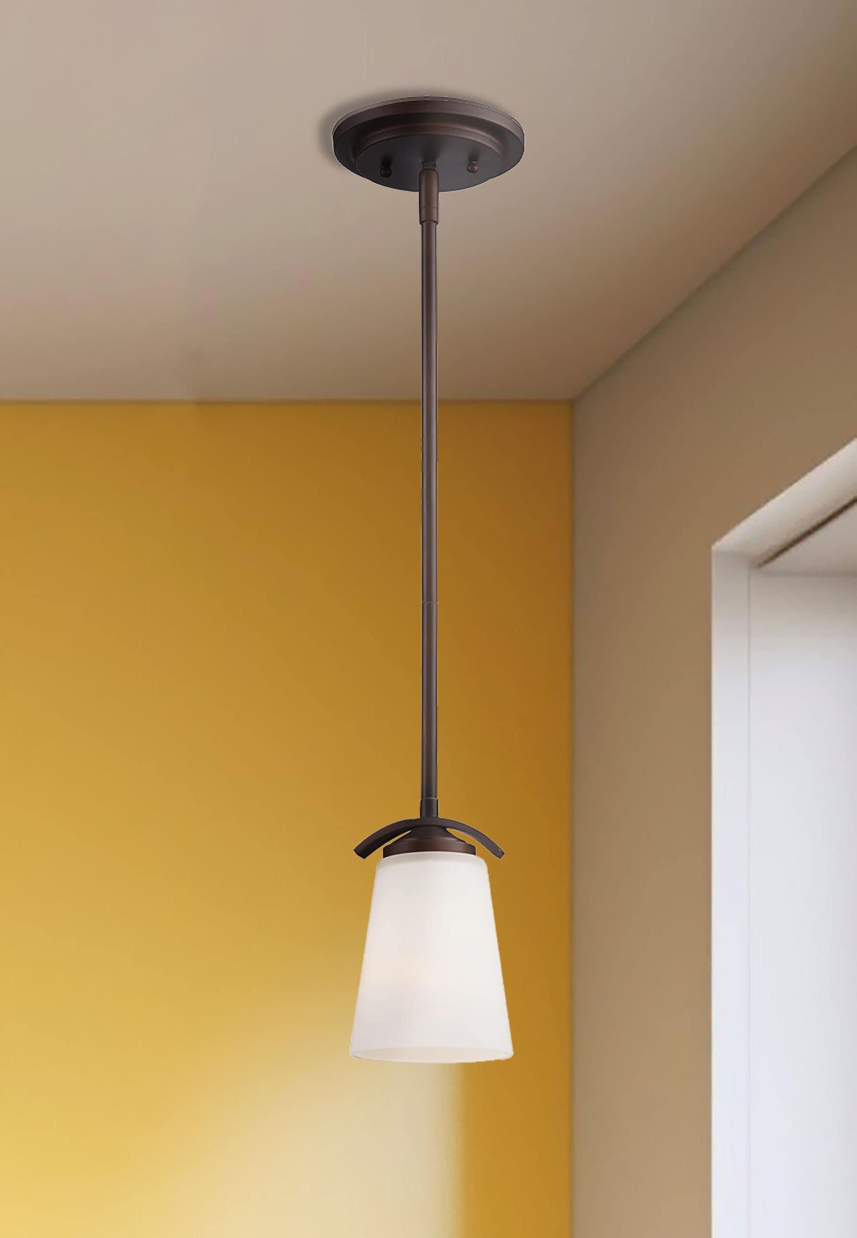 1 Light Mini Pendant In Transitional Style 7.5 Inches Tall By 4.75 Inches Wide-Vintage Bronze Finish Minka Lavery 4961-284