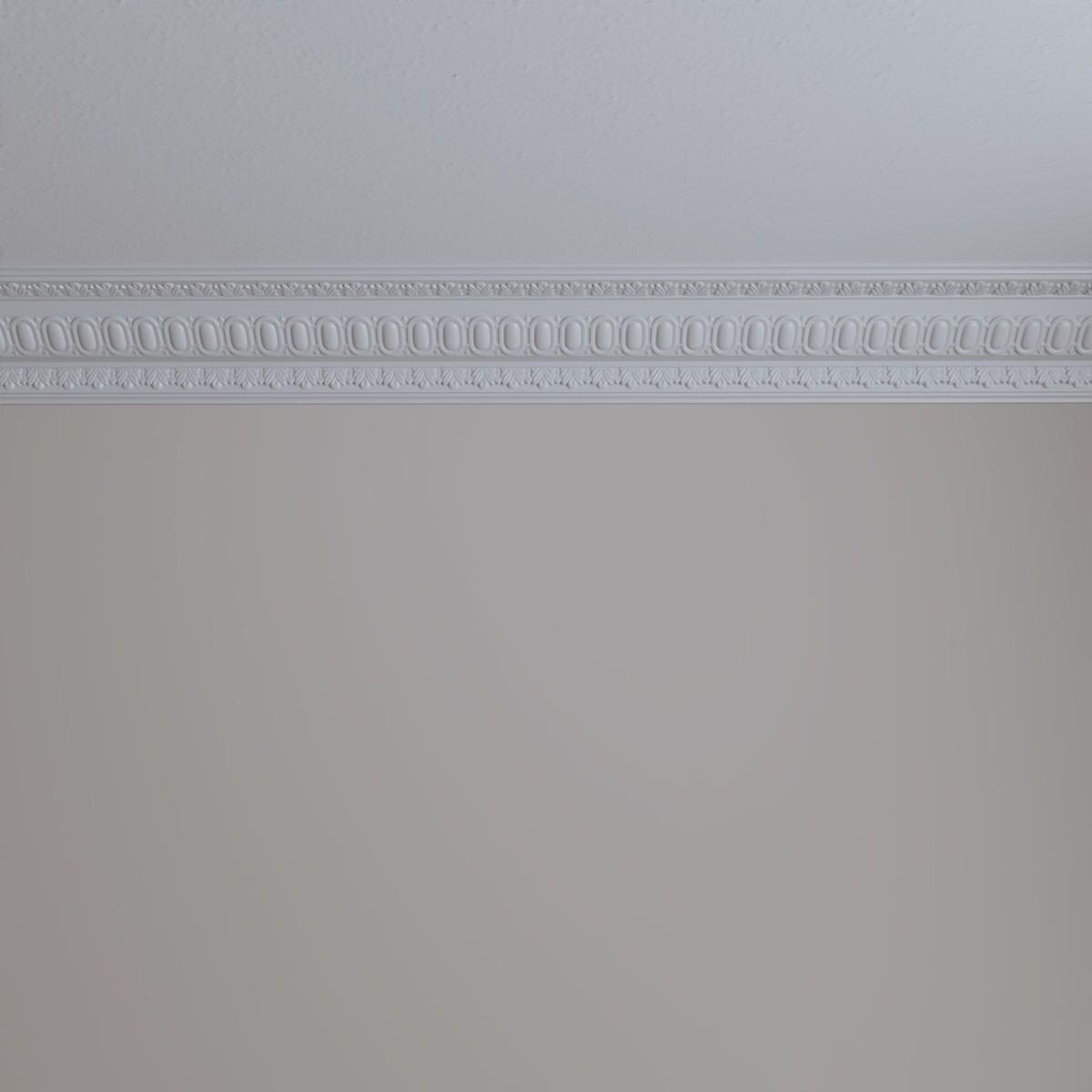 4"H x 4"P x 5 3/4"F x 94 1/2"L, (1 1/4" Repeat), Egg and Dart Crown Moulding