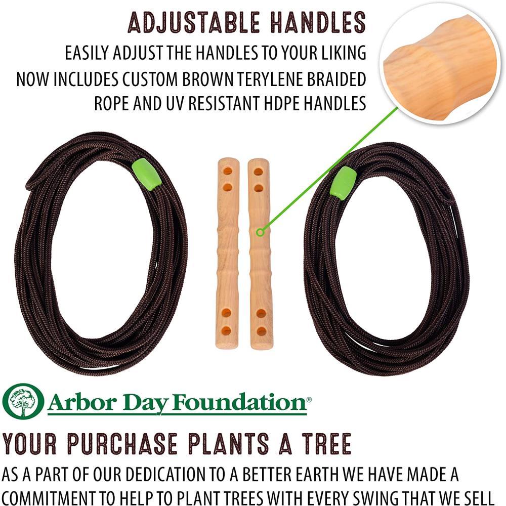 Swurfer The Original Stand up Surfing Swing, Wooden Outdoor Swing for Kids and Adults