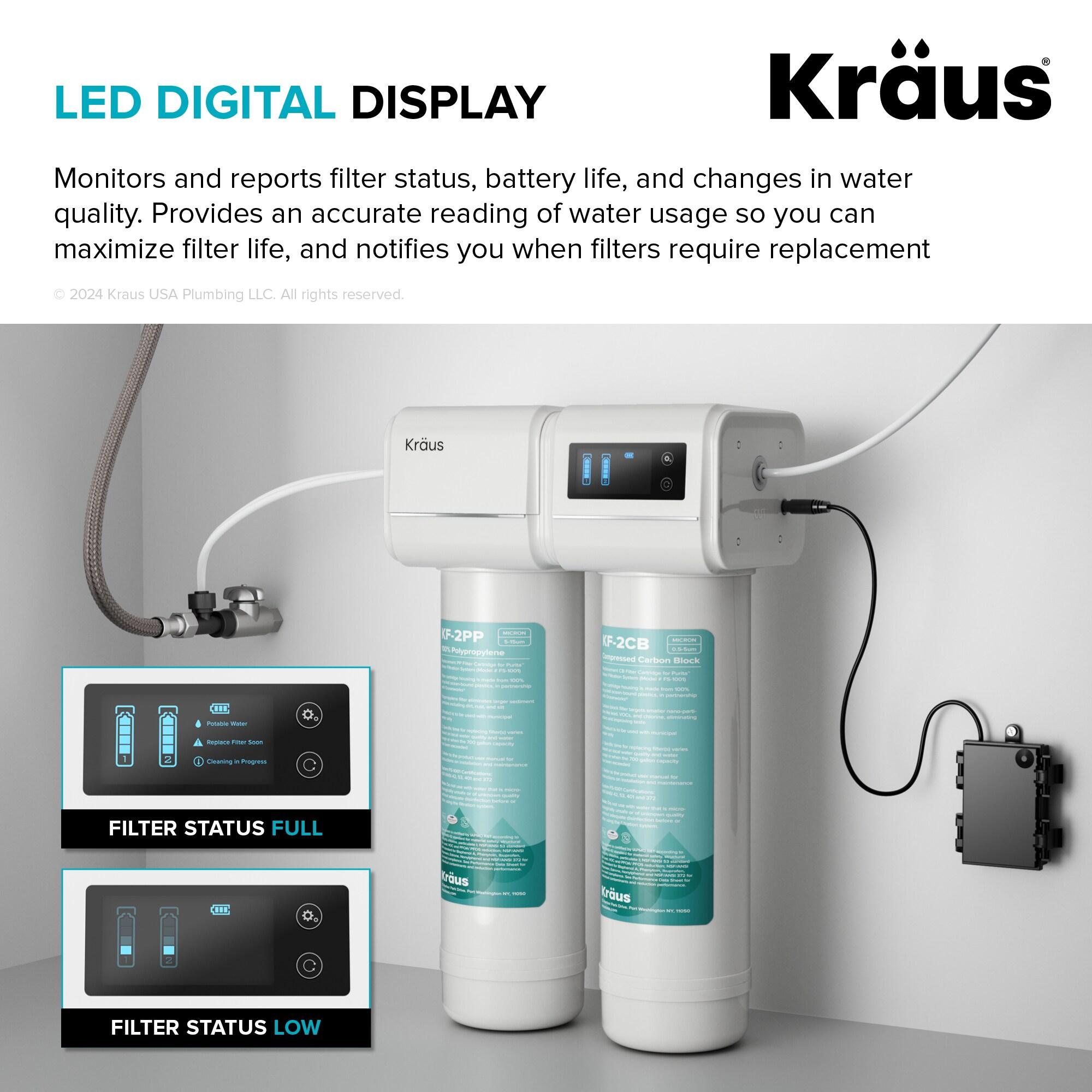 Purita White Dual-Stage Under Sink Water Filtration System