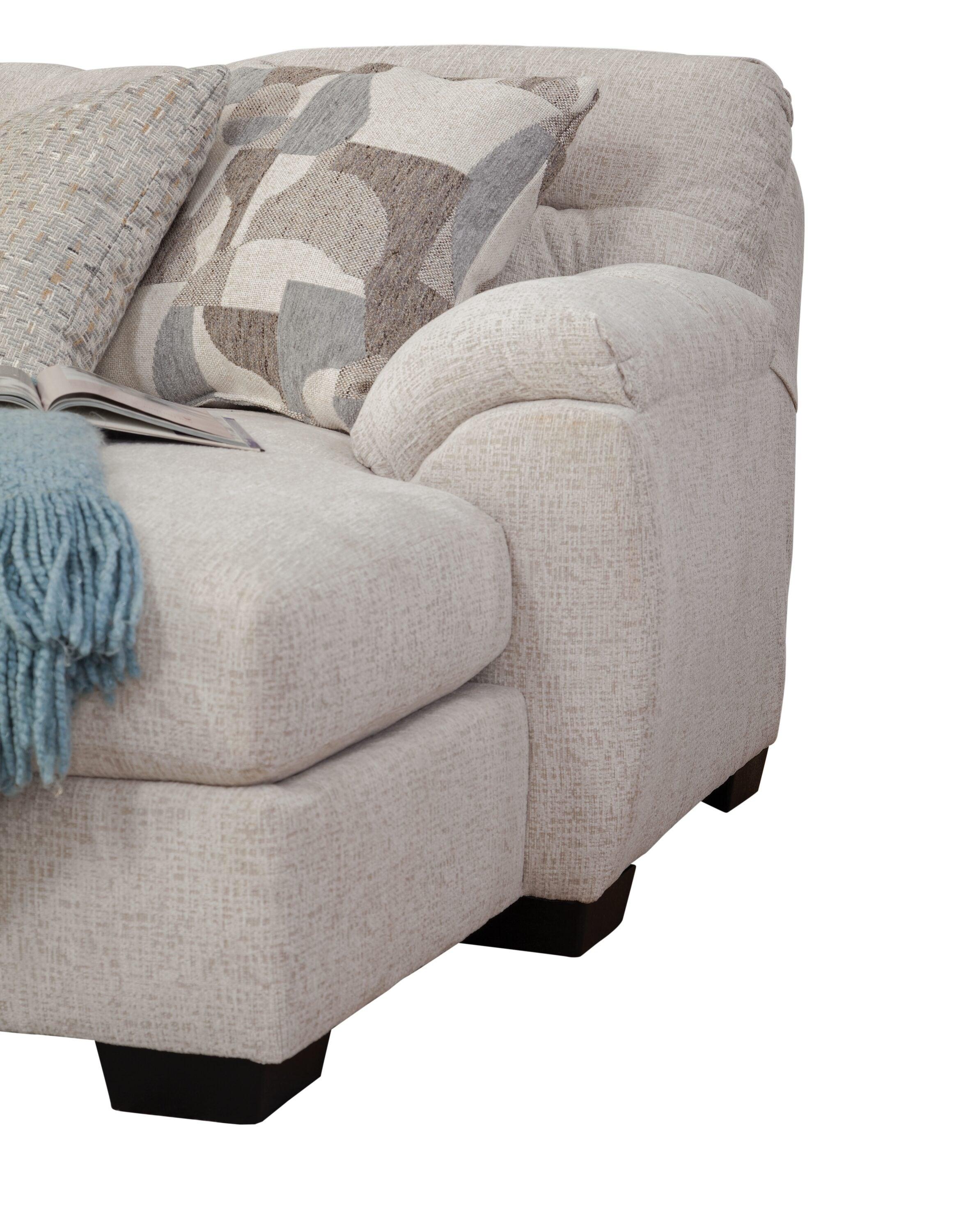 American Furniture Classics Cabral Slate L Shaped Sectional with 4 Throw Pillows