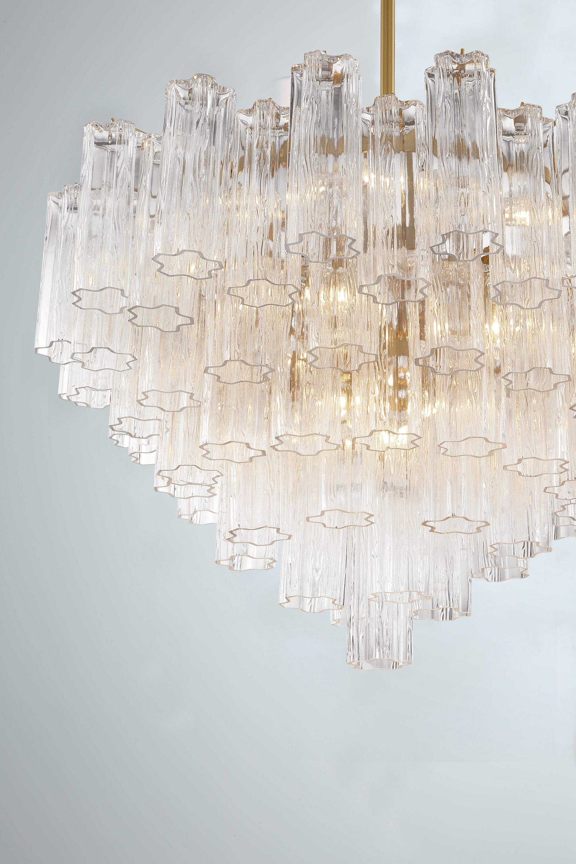 Crystorama Lighting Addis 16 - Light Chandelier in  Aged Brass