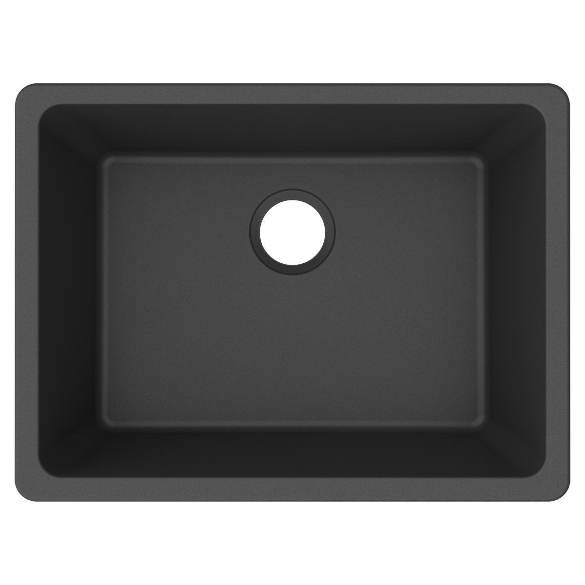 Elkay Quartz Classic 24-5/8" x 18-1/2" x 9-1/2" Single Bowl Undermount Sink, Graphite