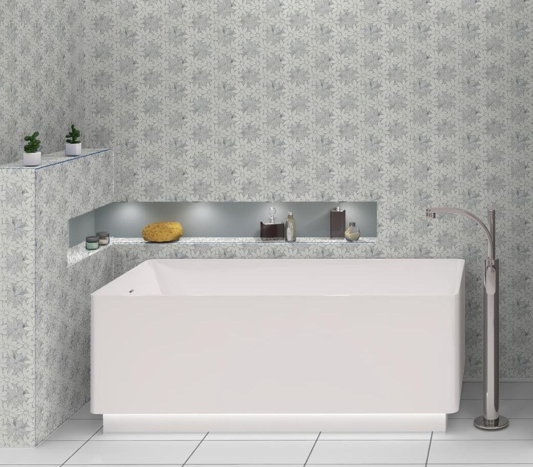 Fresh Novelty Flower Polished Natural Stones Wall & Floor Mosaic Tile
