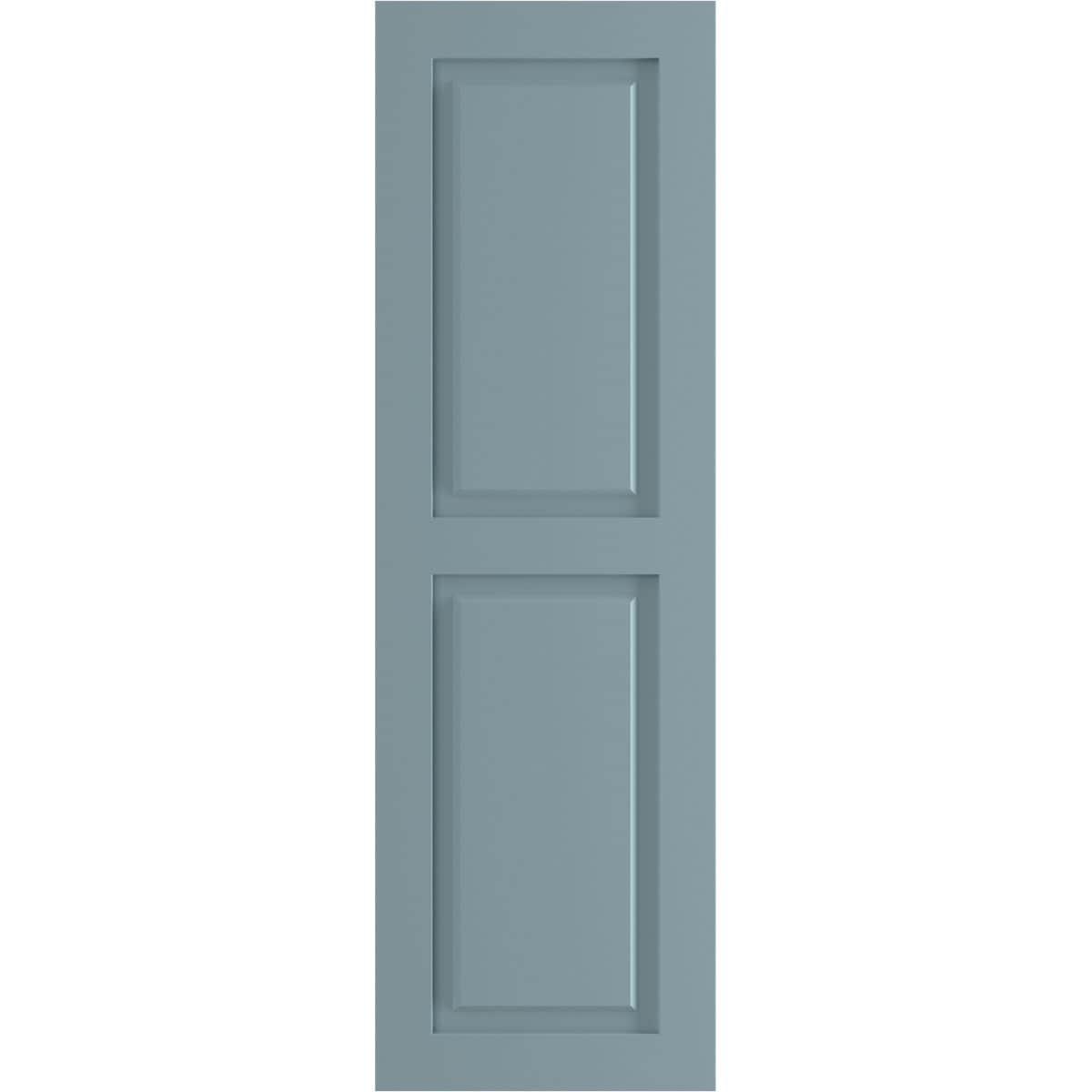 True Fit PVC Two Equal Raised Panel Shutters