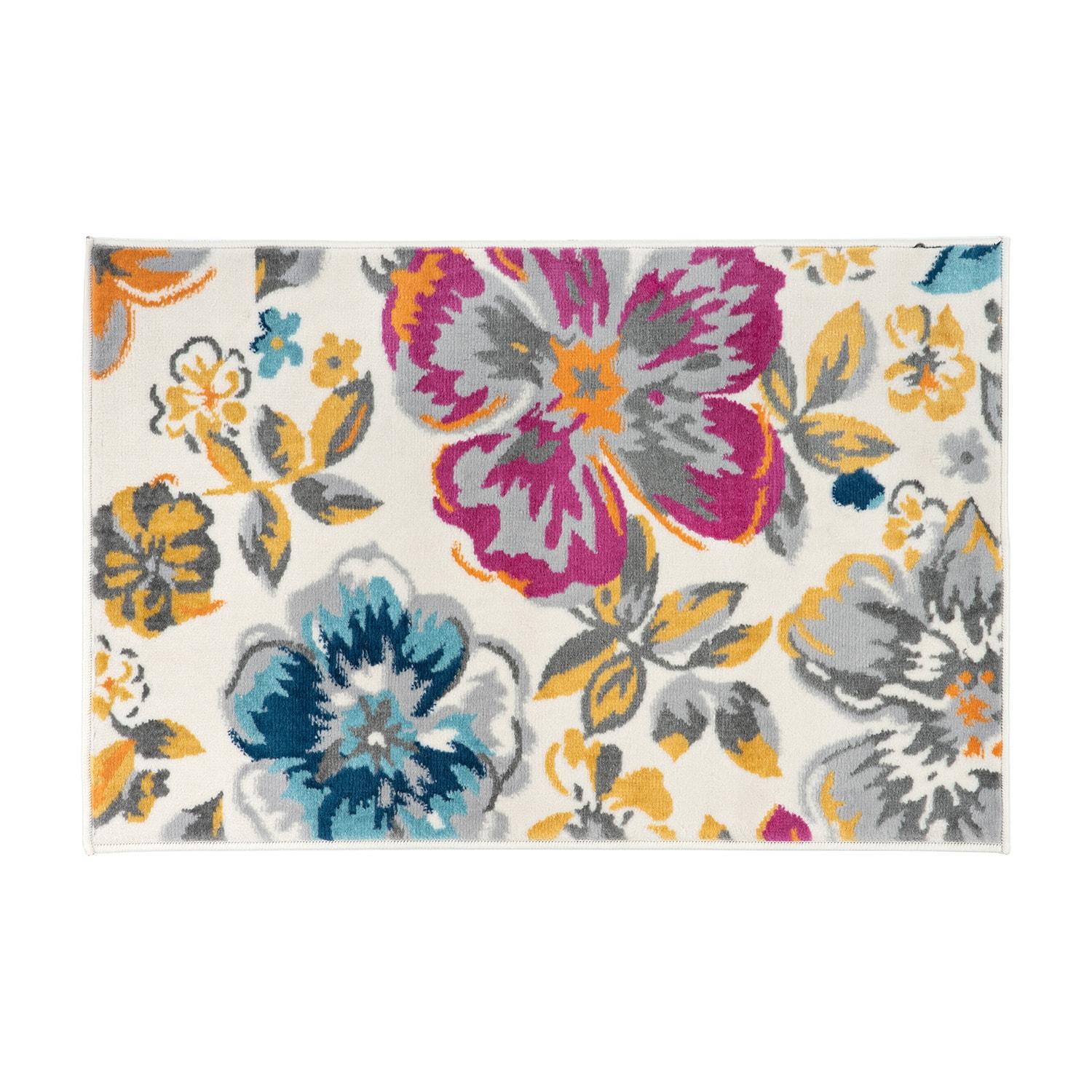 World Rug Gallery Modern Floral Design Multi 2' x 3' Area Rug