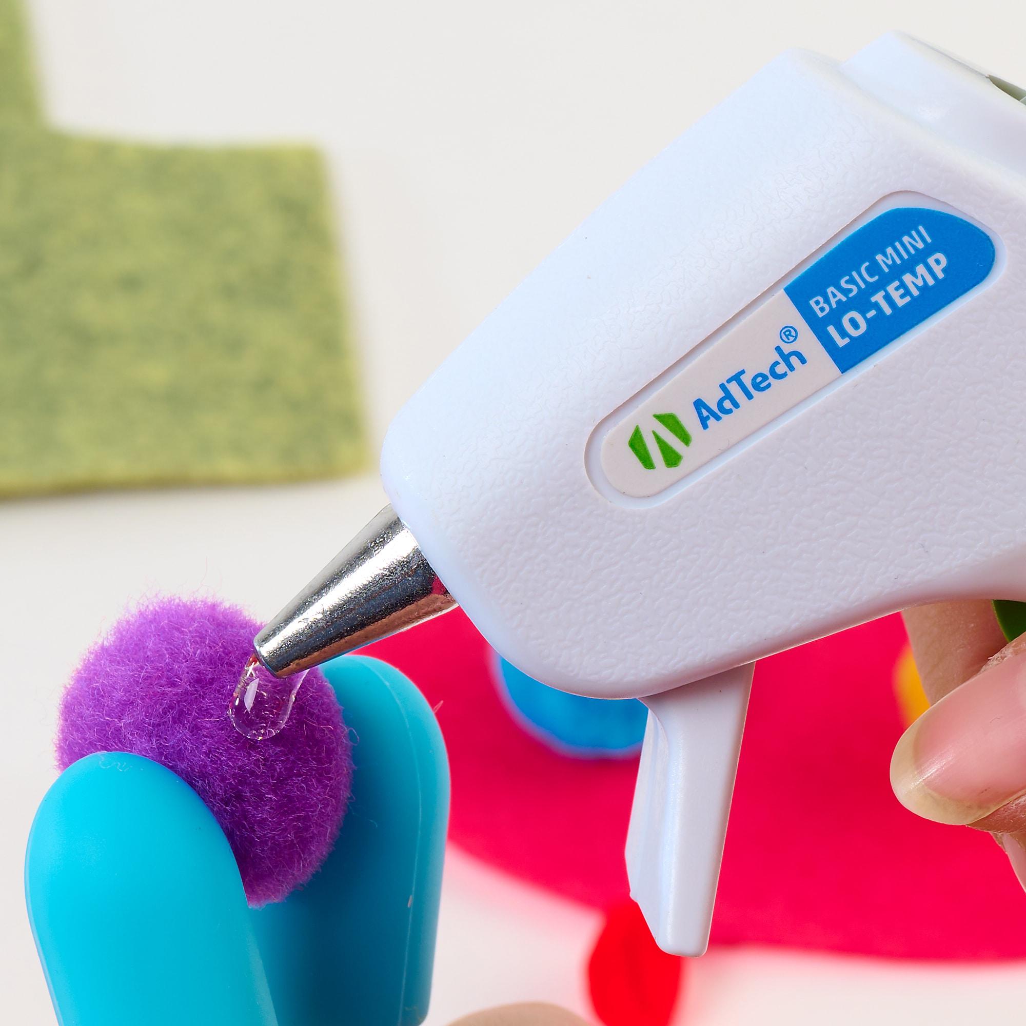 AdTech 4" 4.4lb Box of Mini Size Multi-Temp Hot Glue Sticks, Clear