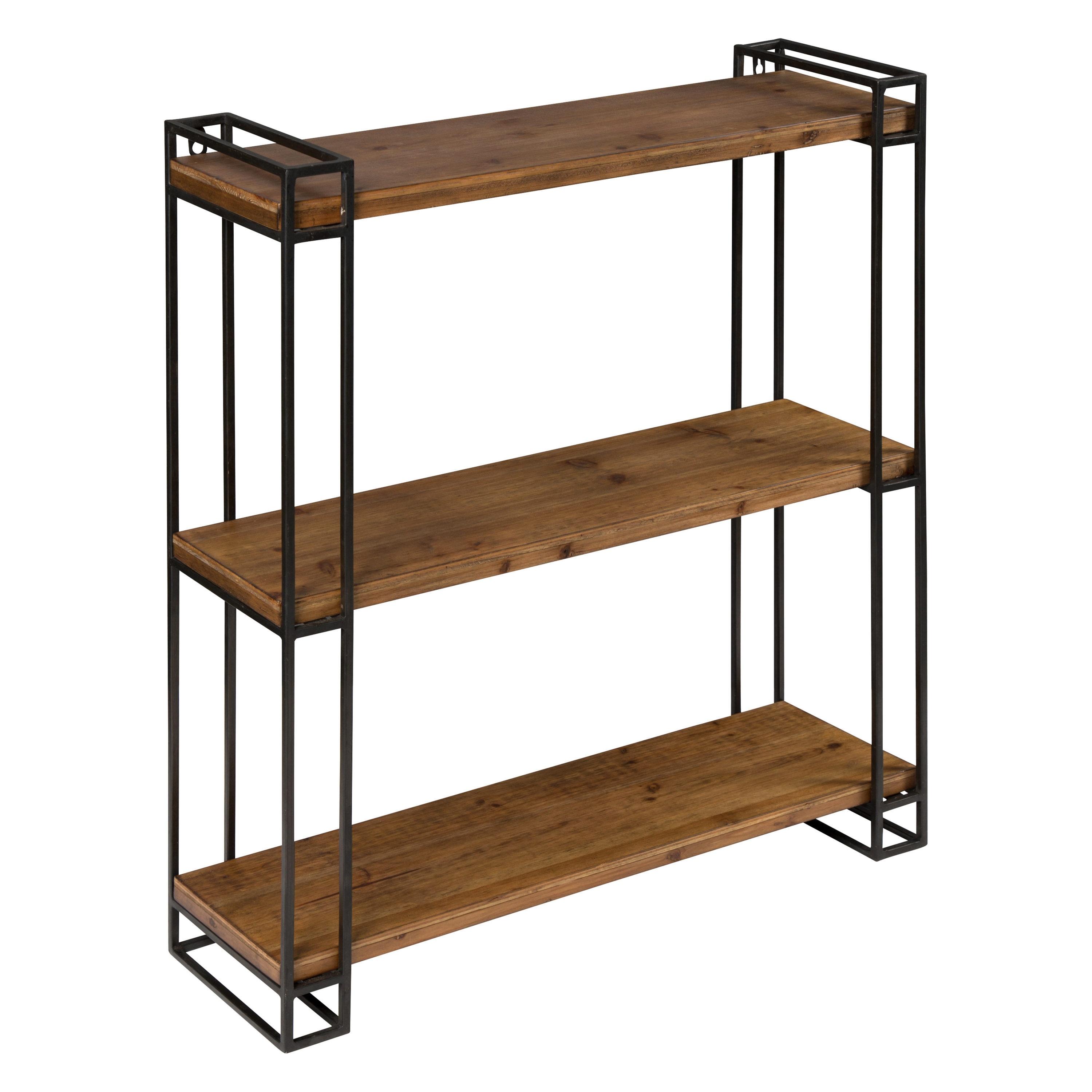 Burchill 3 Piece Pine Floating Shelf