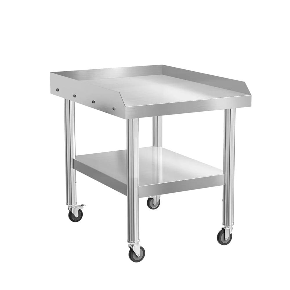 VEVOR VEVOR Stainless Steel 28'' L x 24'' W x 30'' H Adjustable Portable Work Table