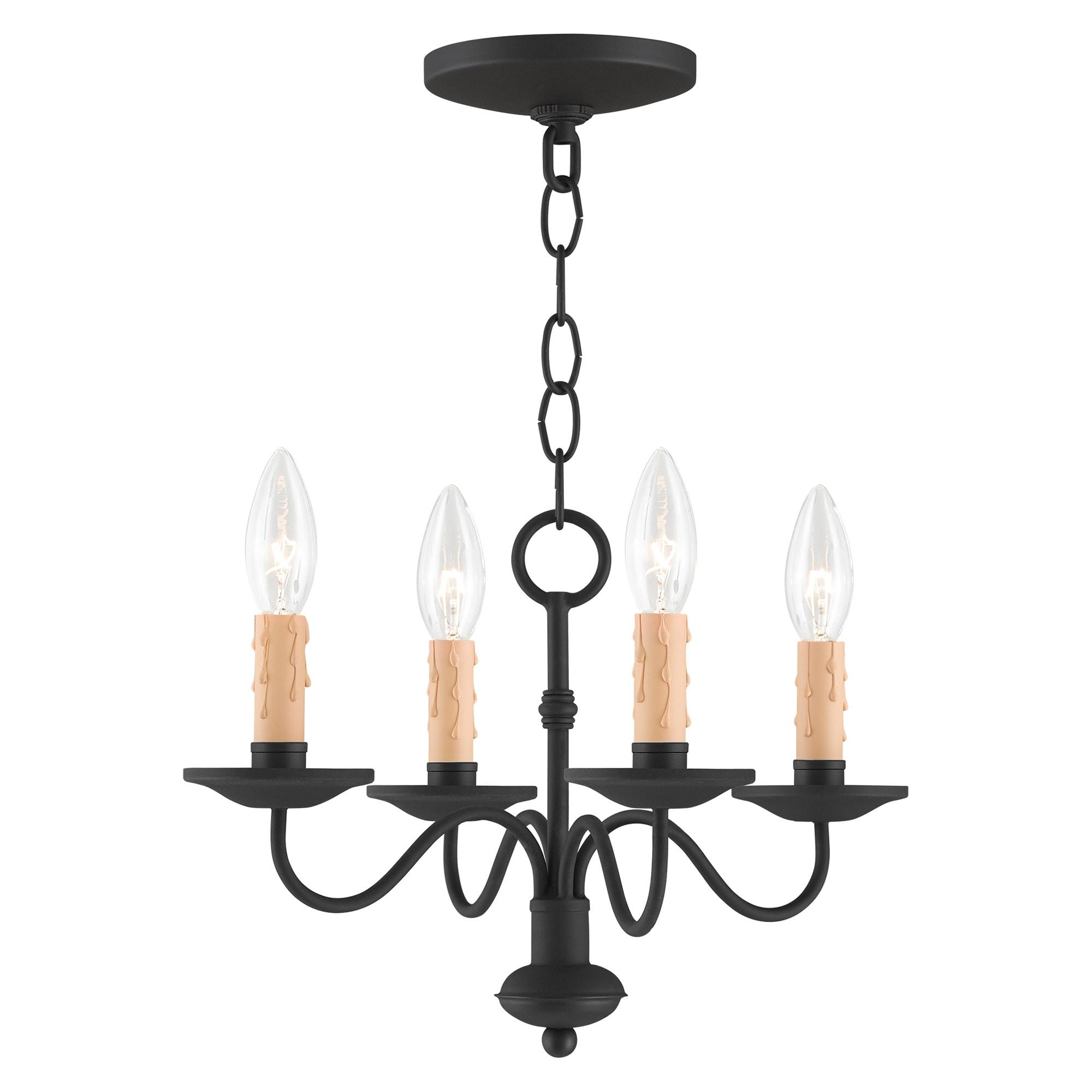 Livex Lighting - Heritage - 4 Light Mini Chandelier     -Traditional