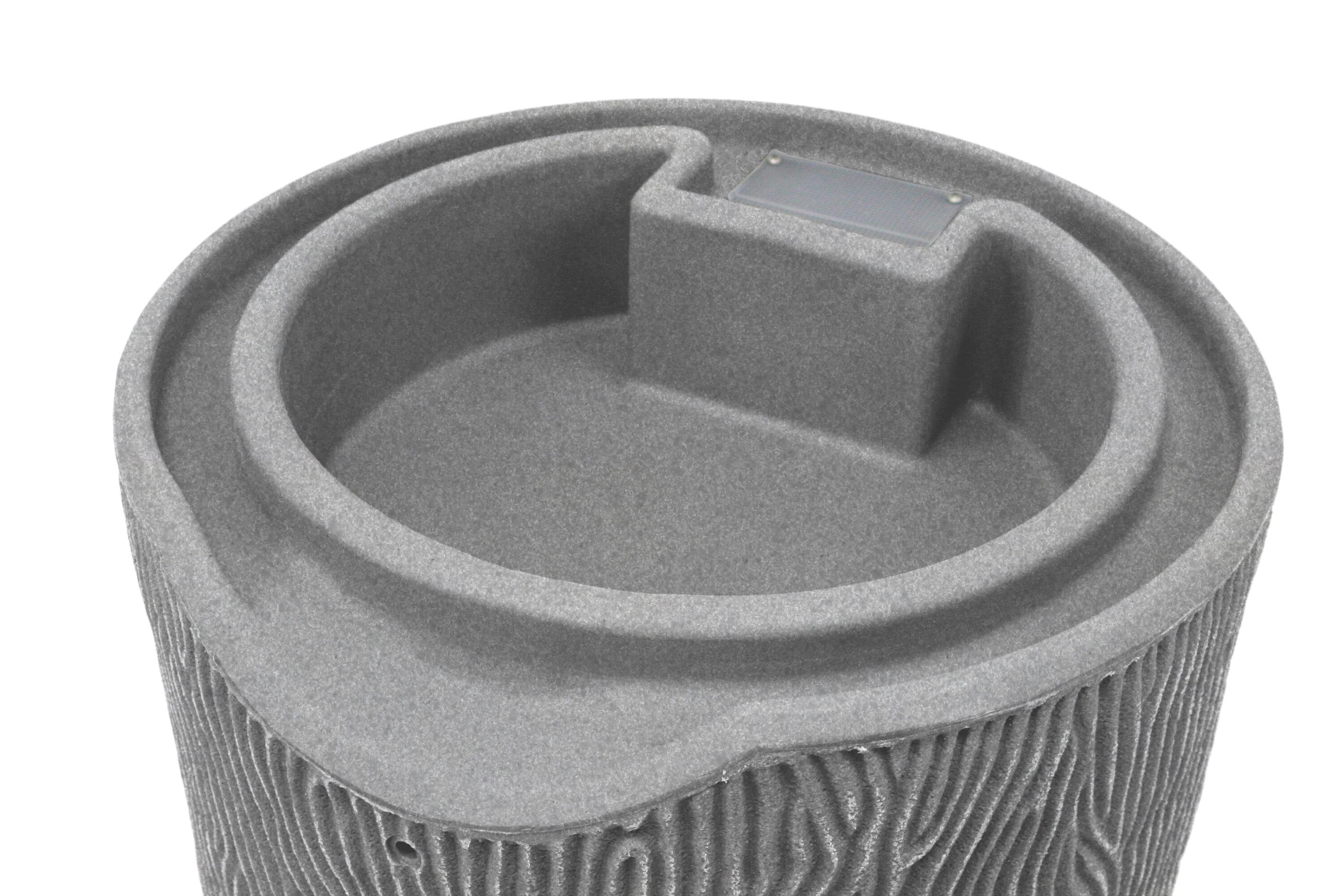 Good Ideas Good Ideas 50 Gallons Plastic Drainable Dual Overflow Planter Rain Barrel