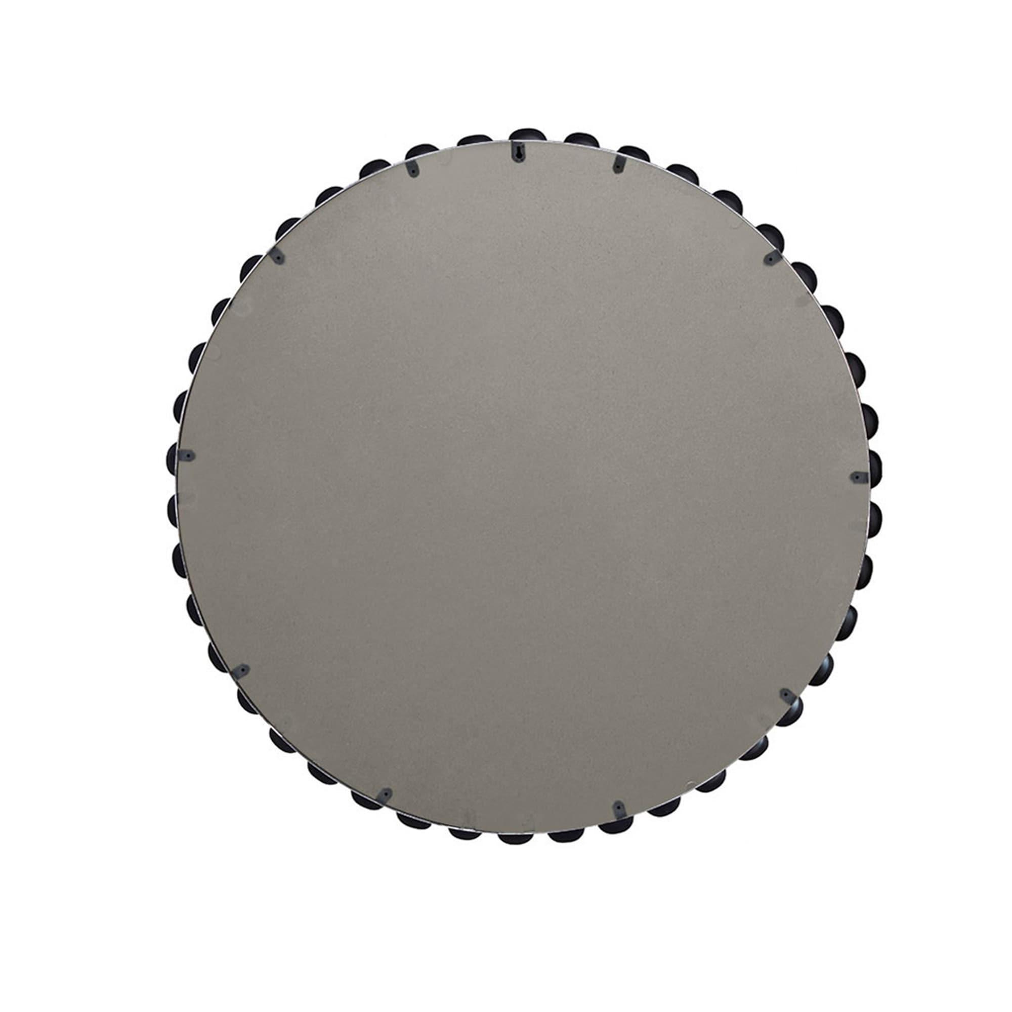 Marlowe Beaded Round Metal Wall Mirror