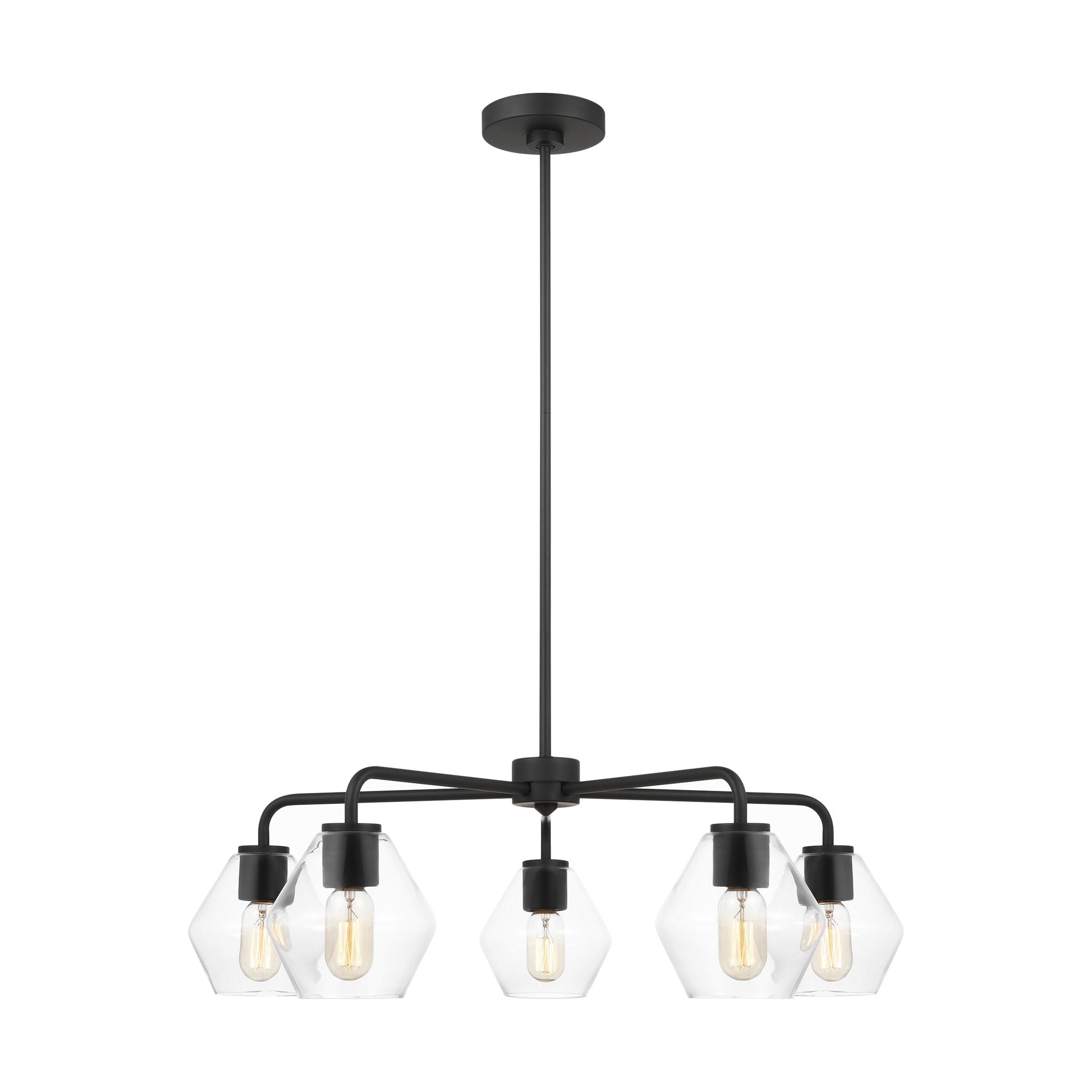 Rooks 5 Light Metal Dimmable Sputnik Chandelier