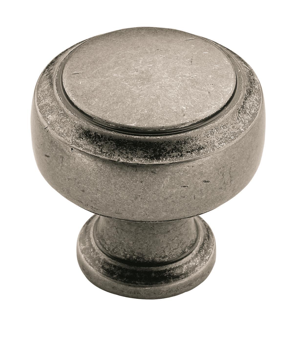 Amerock Highland Ridge 1-3/16 inch (30mm) Diameter Aged Pewter Cabinet Knob