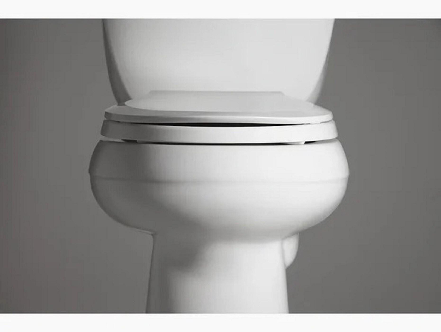 Kohler Cachet Round-Front Toilet Seat with Quiet-Close Lid and Seat and Grip-Tight Bumpers K-4639-RL-0