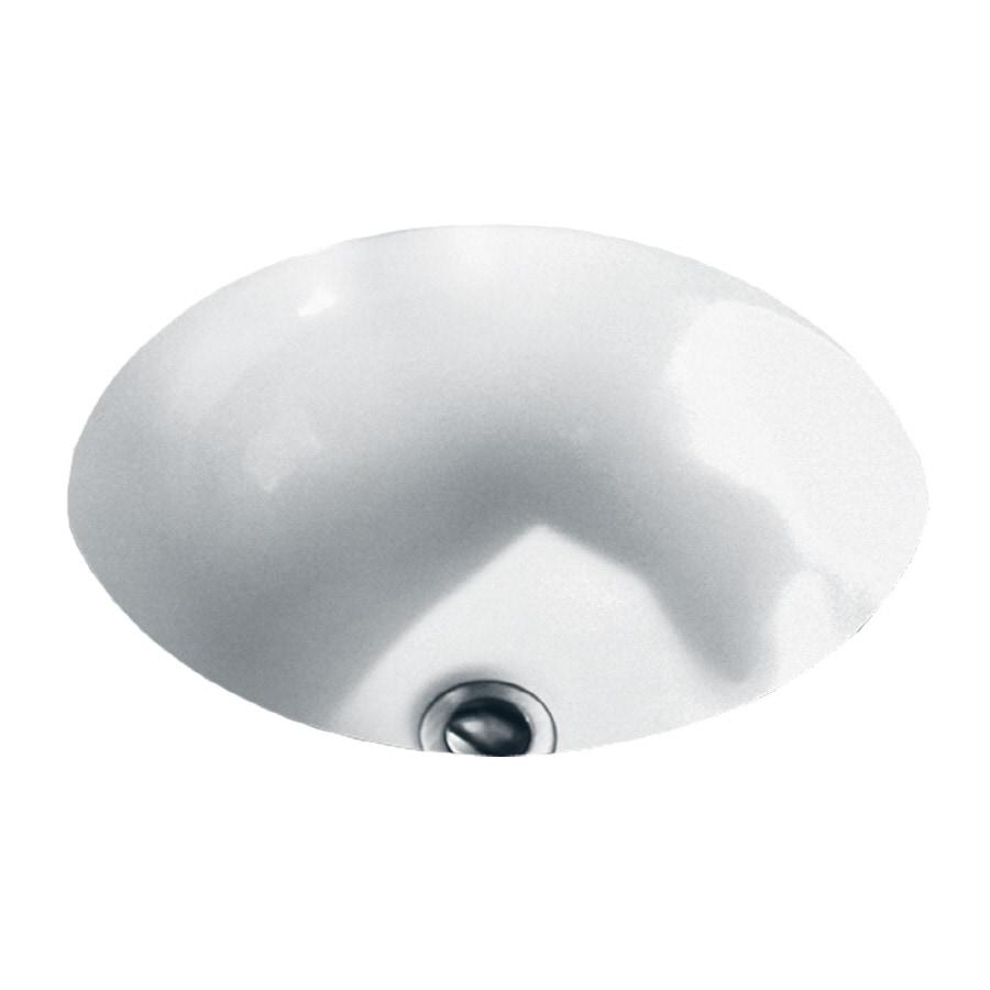 American Standard Orbit 15.5'' Ceramic Circular Bathroom Sink with Overflow