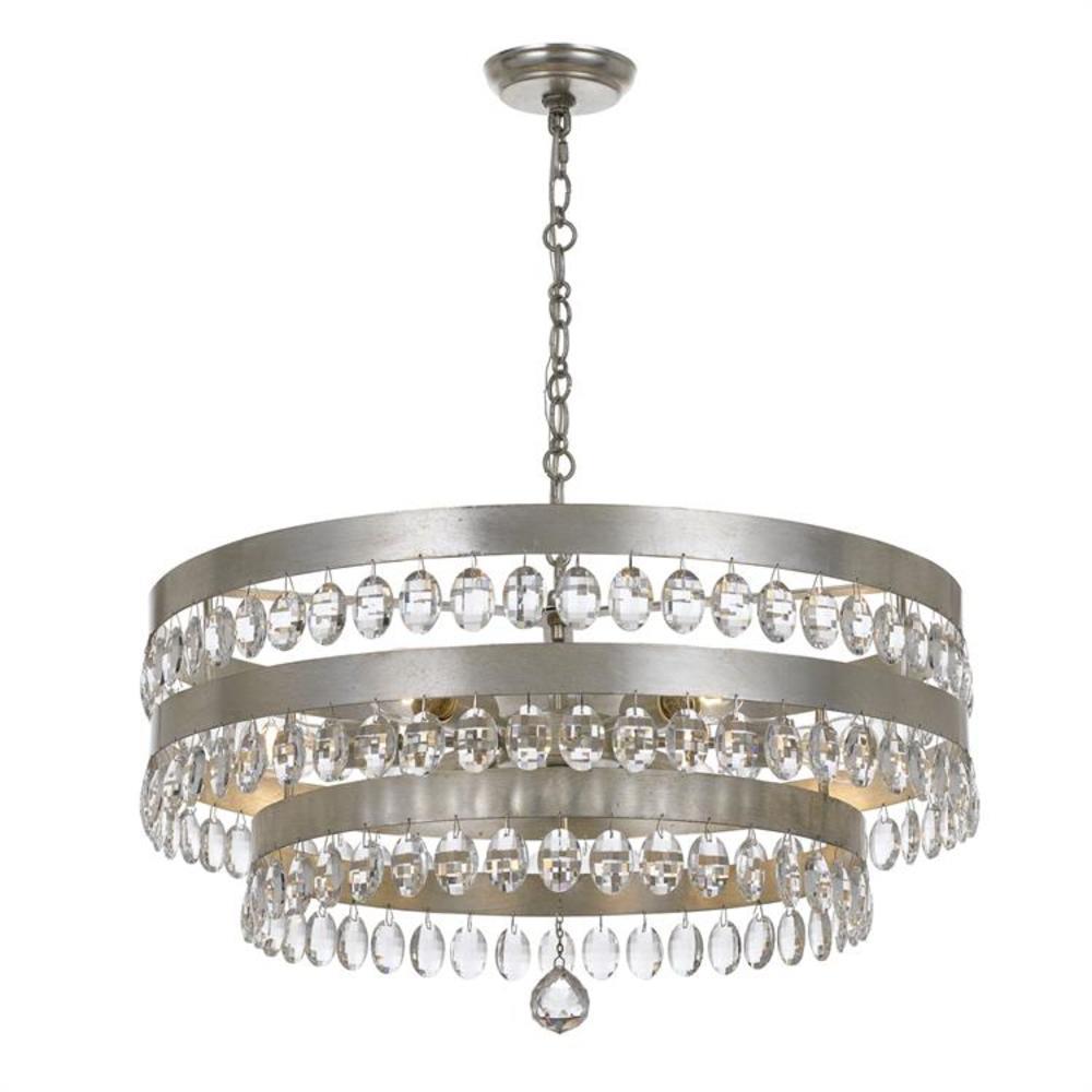 Crystorama Lighting - Six Light Chandelier - Chandelier - Perla - Six Light