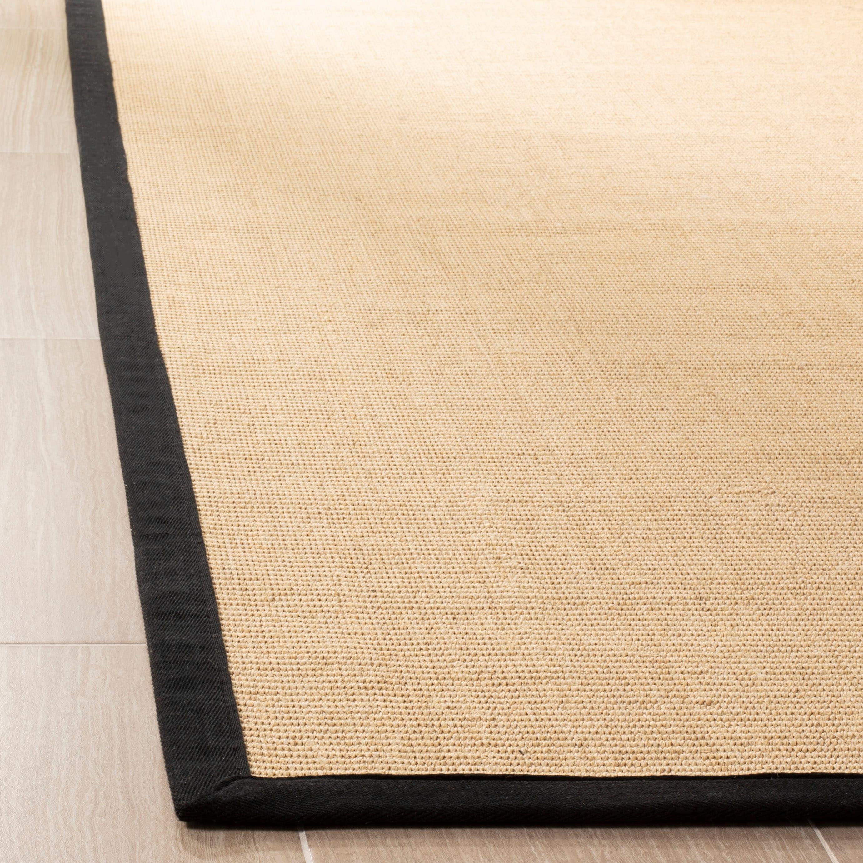 Natural Fiber NF131 Power Loomed Runner Rug - Beige/Black - 2'6"x6' - Safavieh.