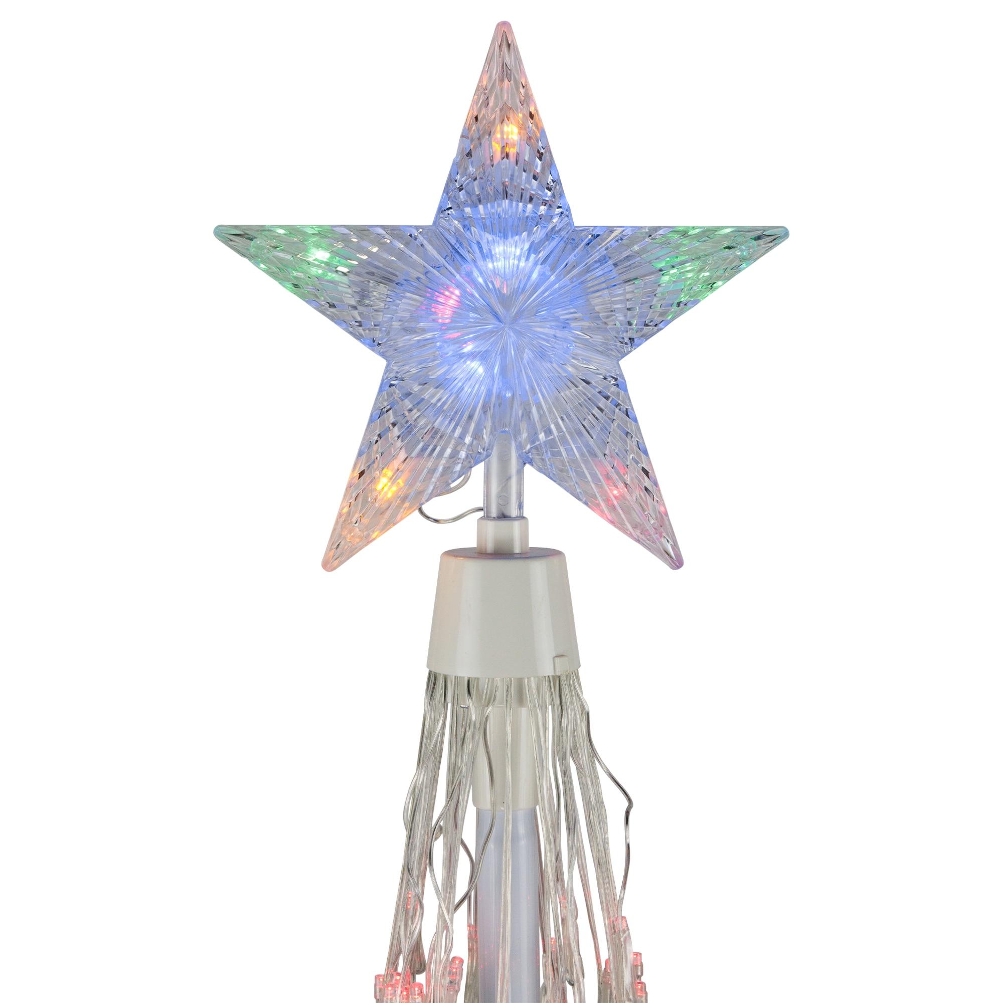 6' Multi-Color LED Lighted Show Cone Christmas Tree Outdoor Decoration