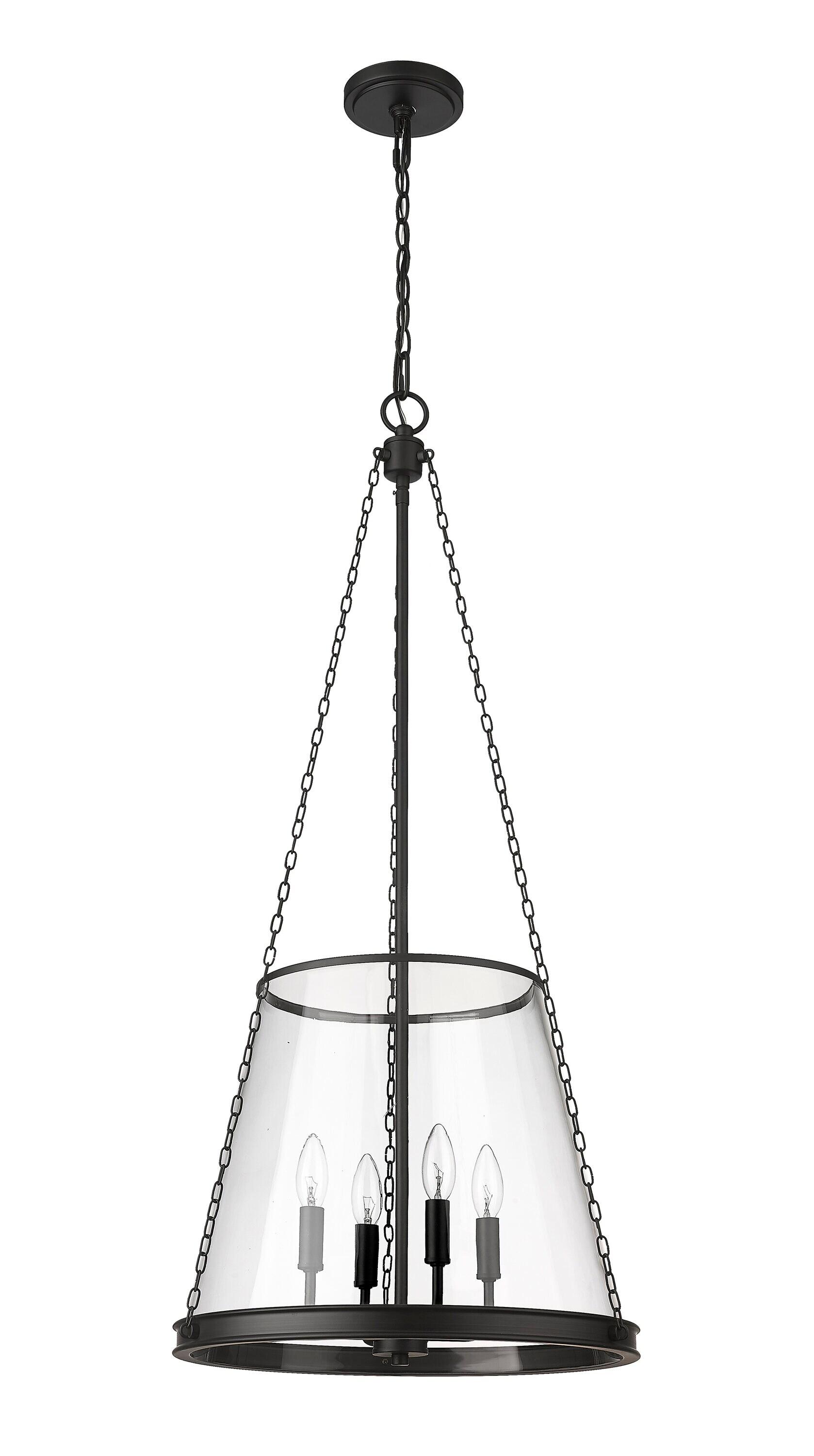 Z-Lite Prescott 4 - Light Pendant in  Matte Black