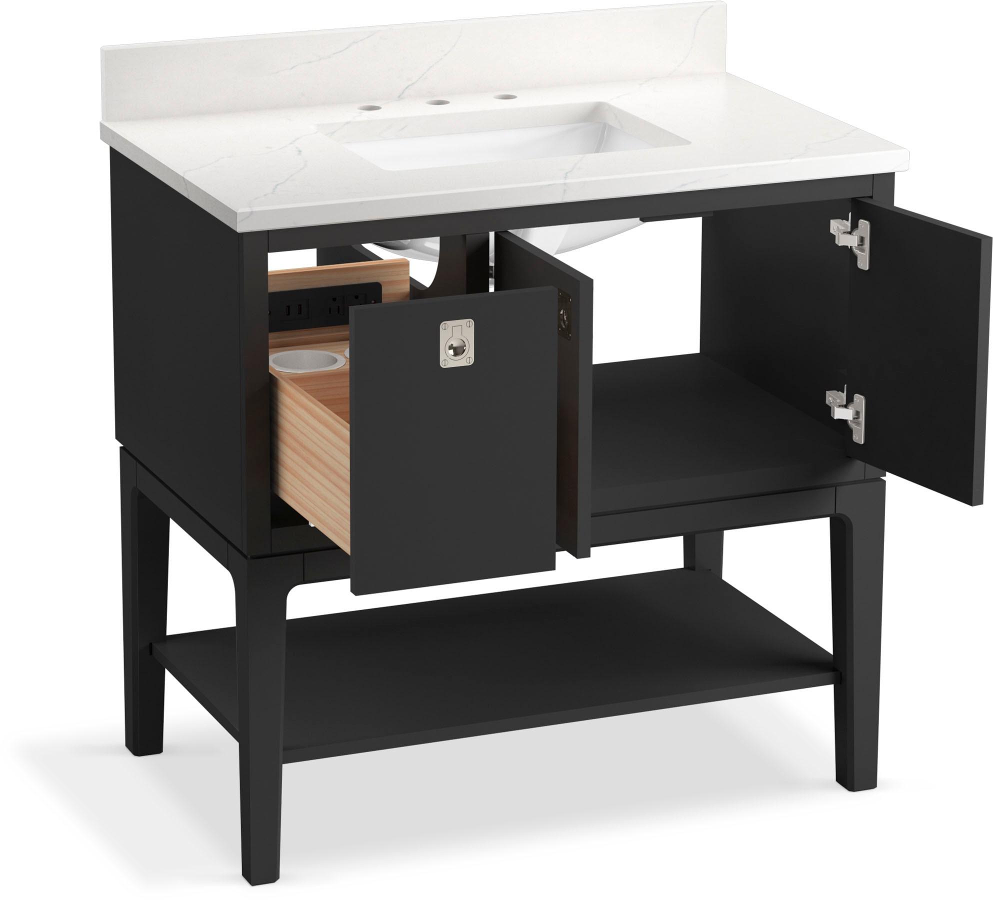 Seagrove By Studio McGee 36 in. Bathroom Vanity Cabinet With Sink And Quartz Top