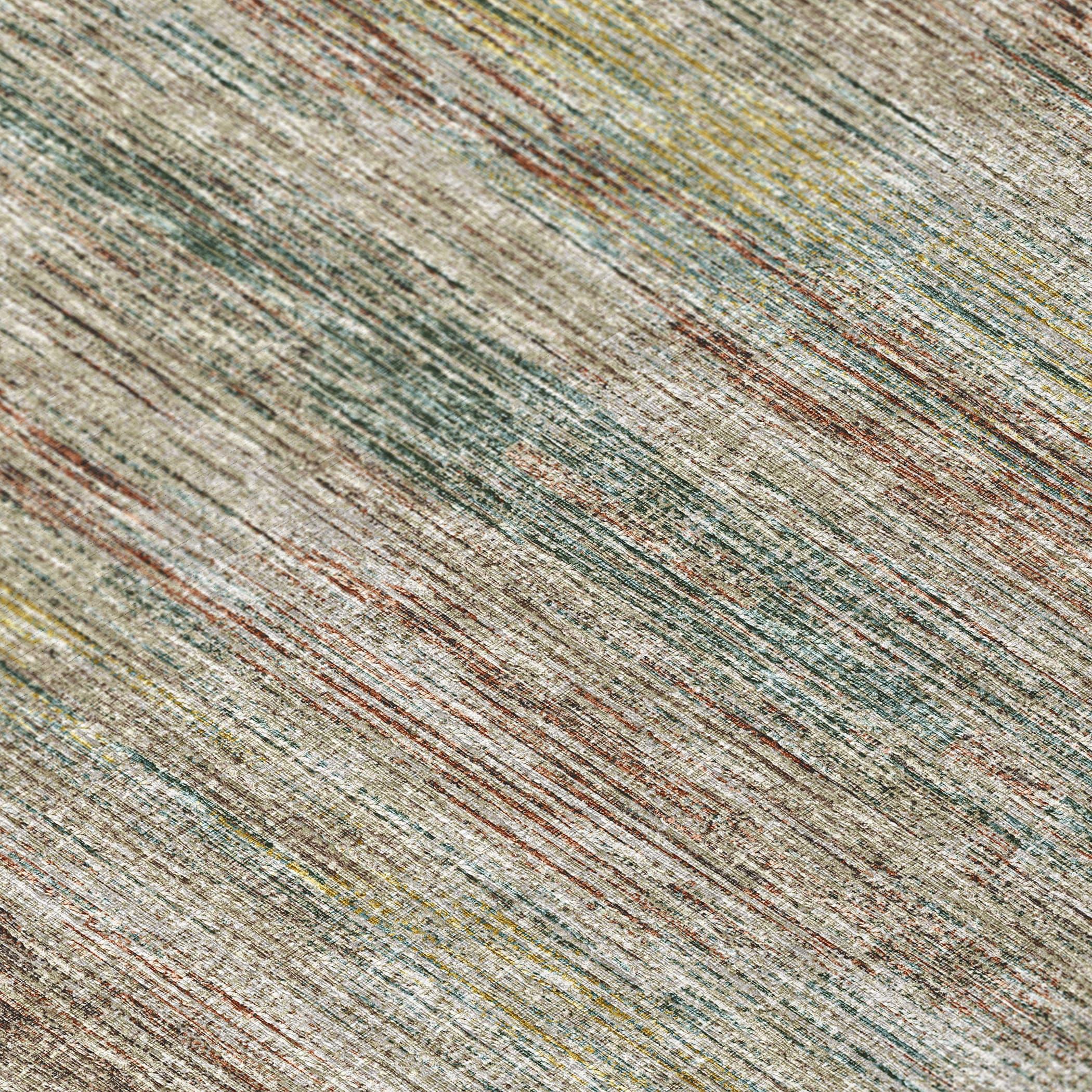 Addison Rugs Indoor/ Outdoor Marston Dynamic Transitional Striped Washable Area Rug 3' x 5' - Multi
