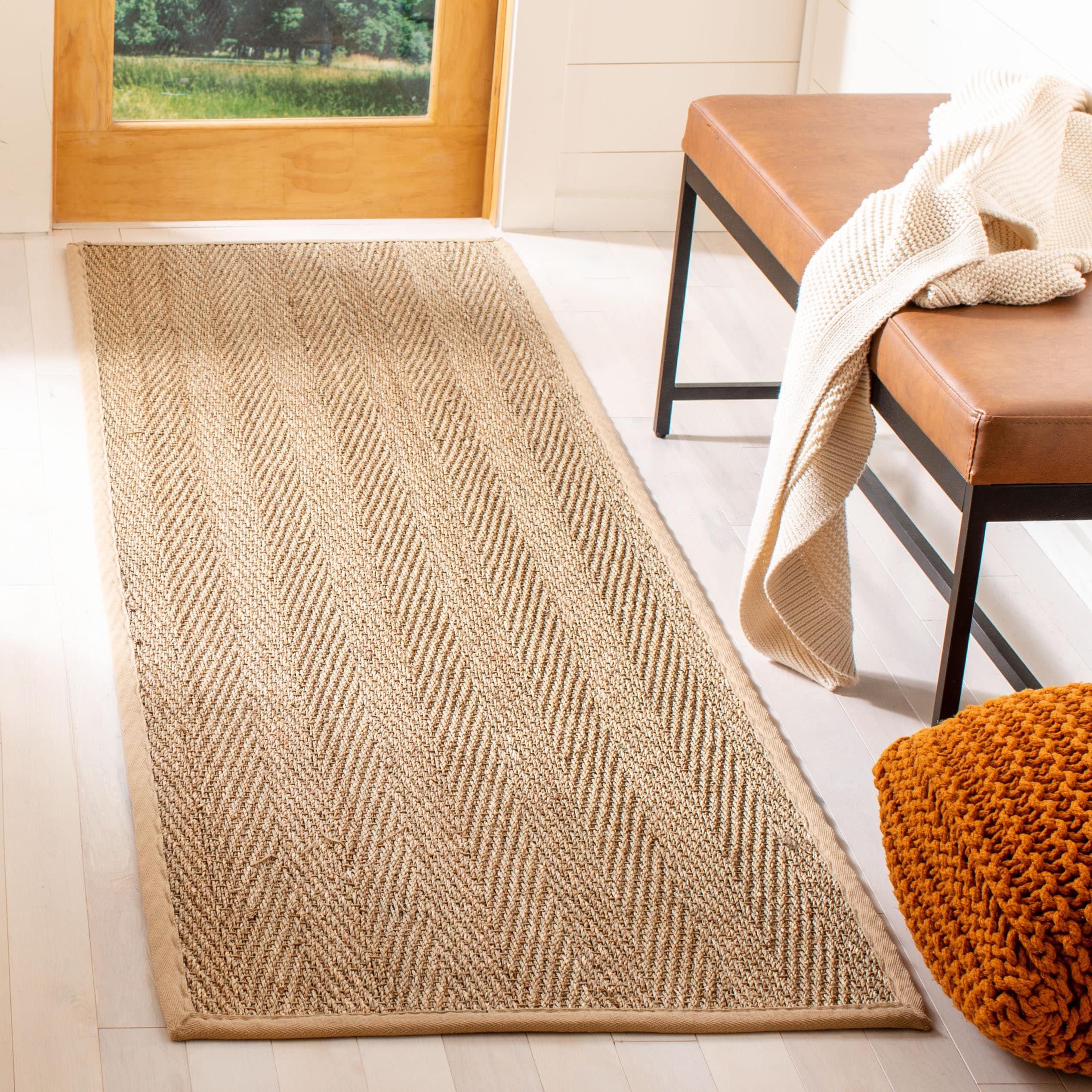 Natural Fiber NF115 Power Loomed Indoor Runner Rug - Natural/Beige - 2'6"x14' - Safavieh.