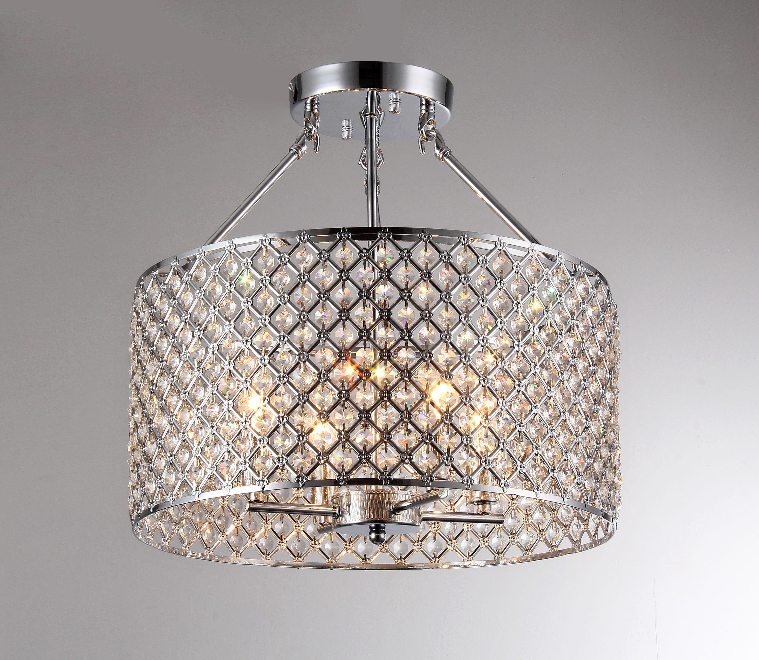 Kirsten Crystal Semi-Flush Mount