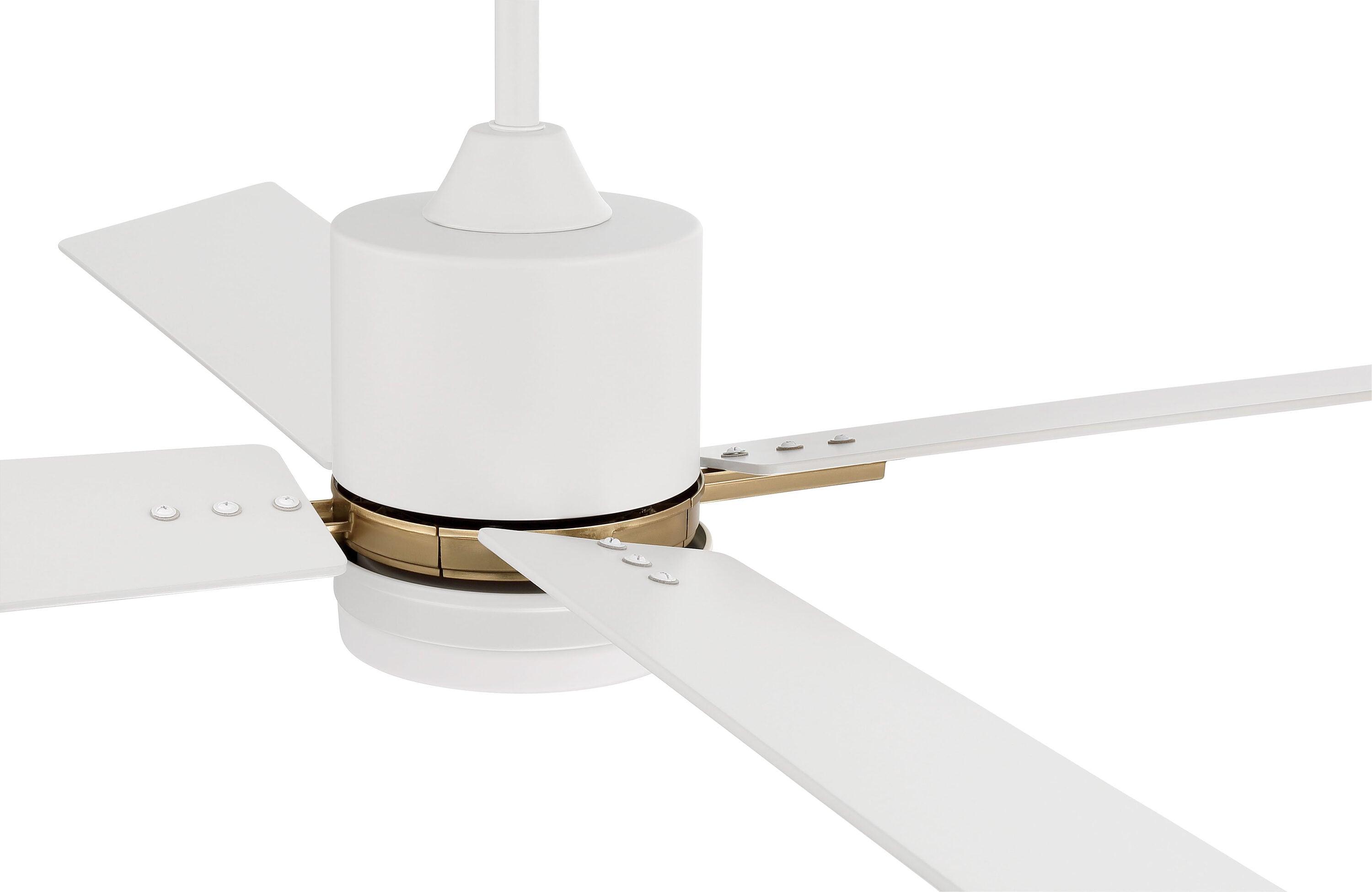 Craftmade  52" Teana Ceiling Fan Satin Brass/White - Hardwired