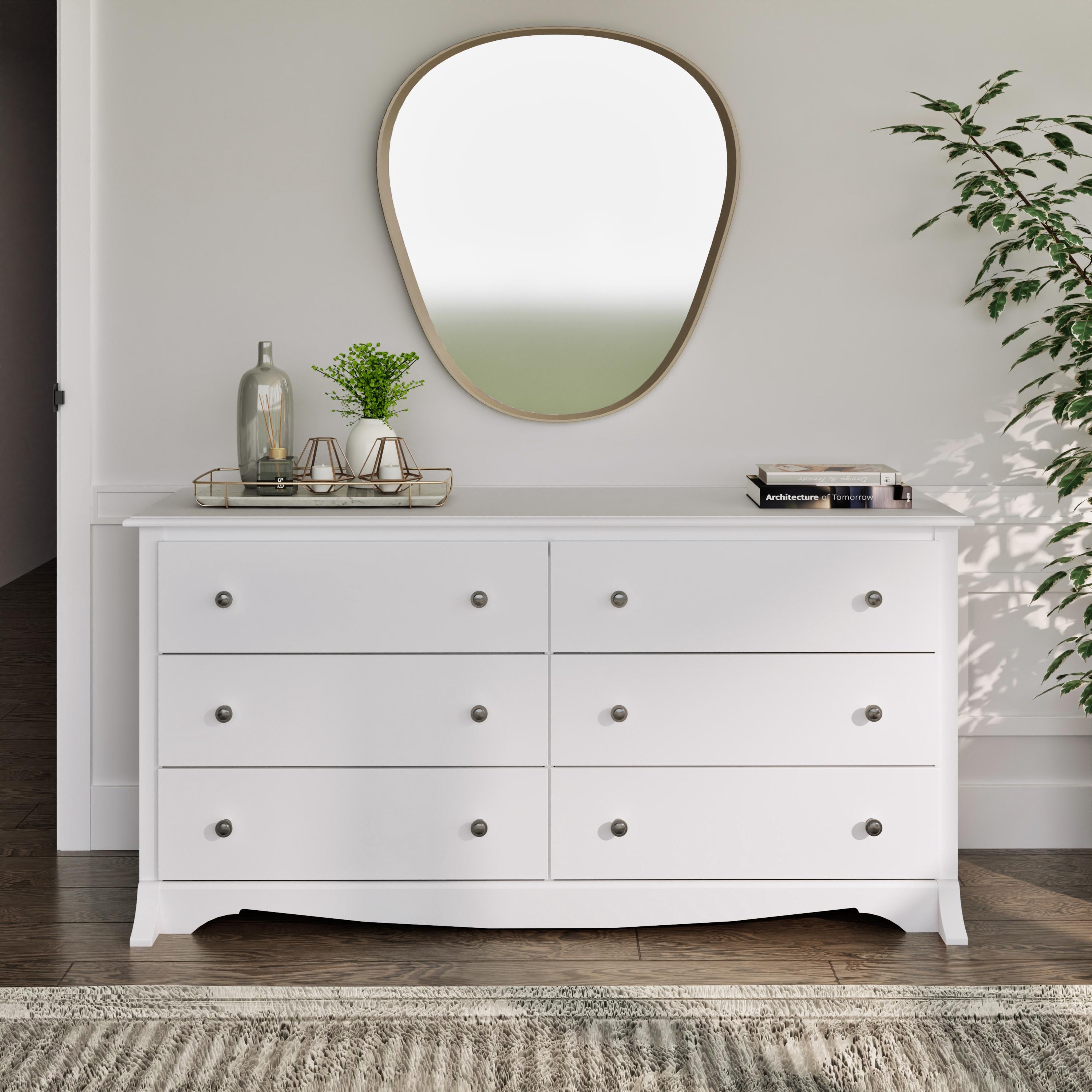 Monterey 6-Drawer White Dresser