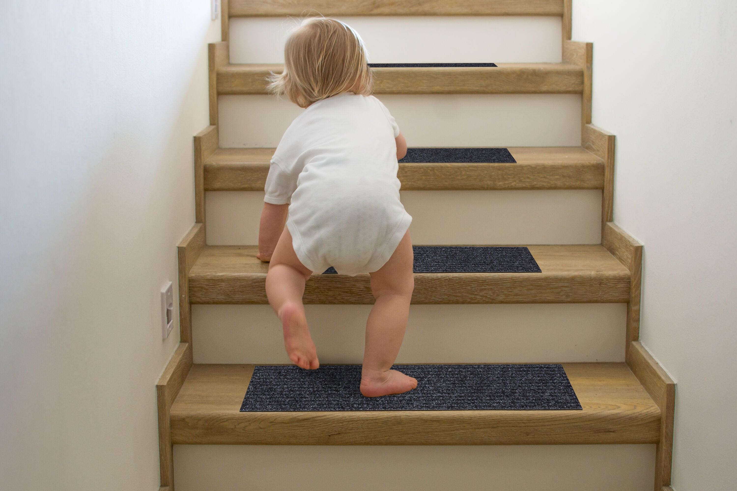 Ottomanson Lifesaver Non-Slip Rubberback Scrape Rib Indoor/Outdoor Stair Treads & Reviews | Wayfair