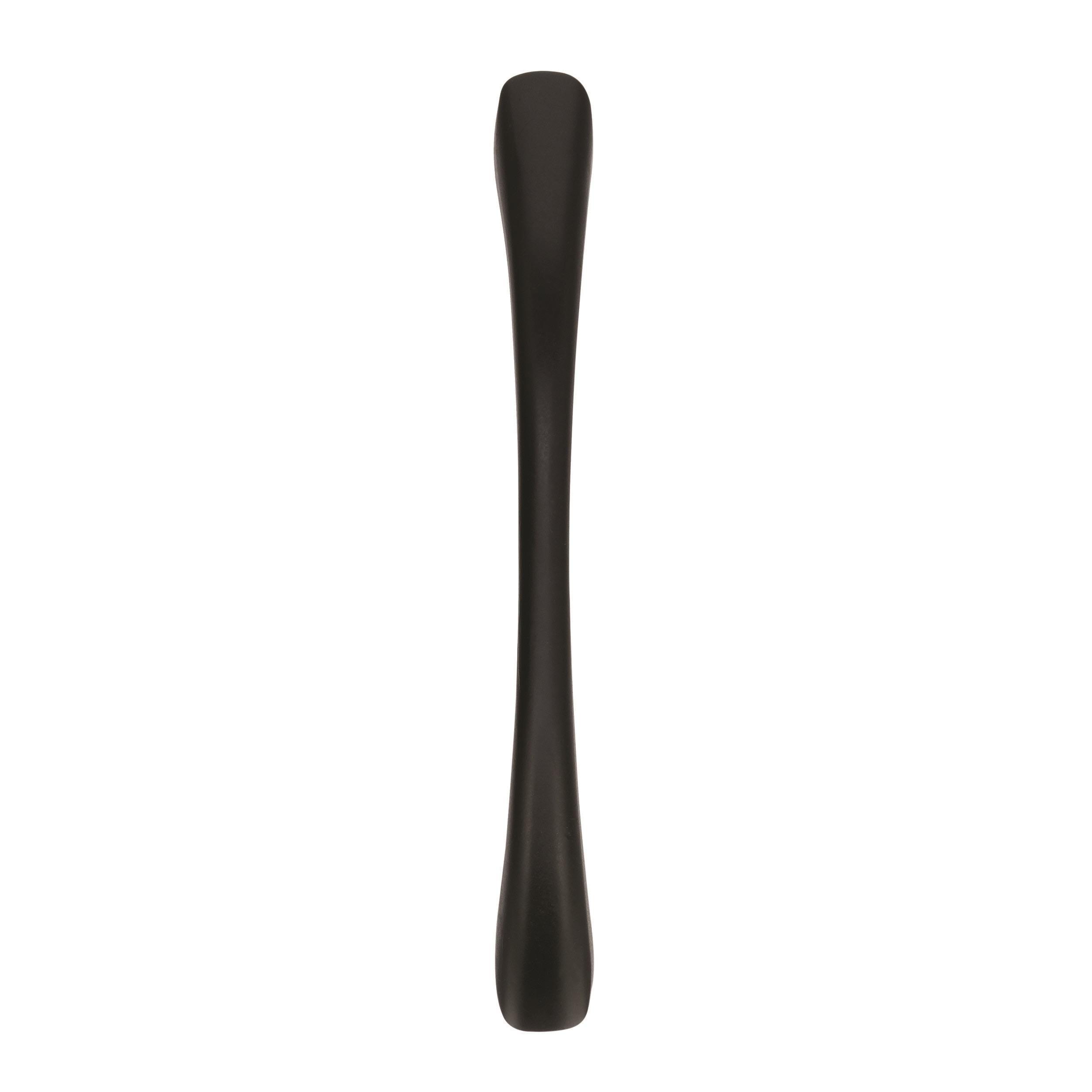 Matte Black 3-3/4 Inch Center-to-Center Cabinet Pull