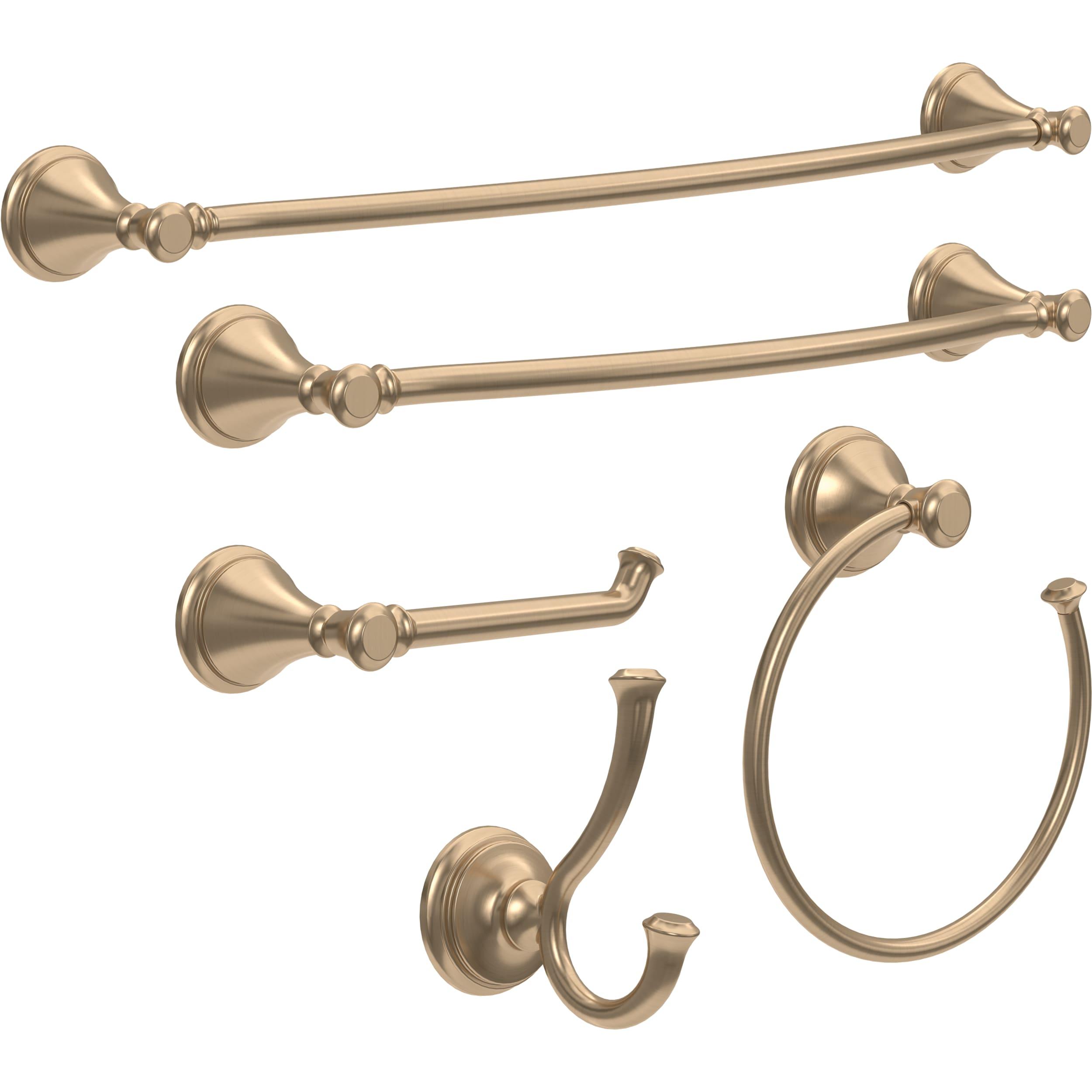 Cassidy 24 in. Wall Mount Double Towel Bar Bath Hardware Accessory