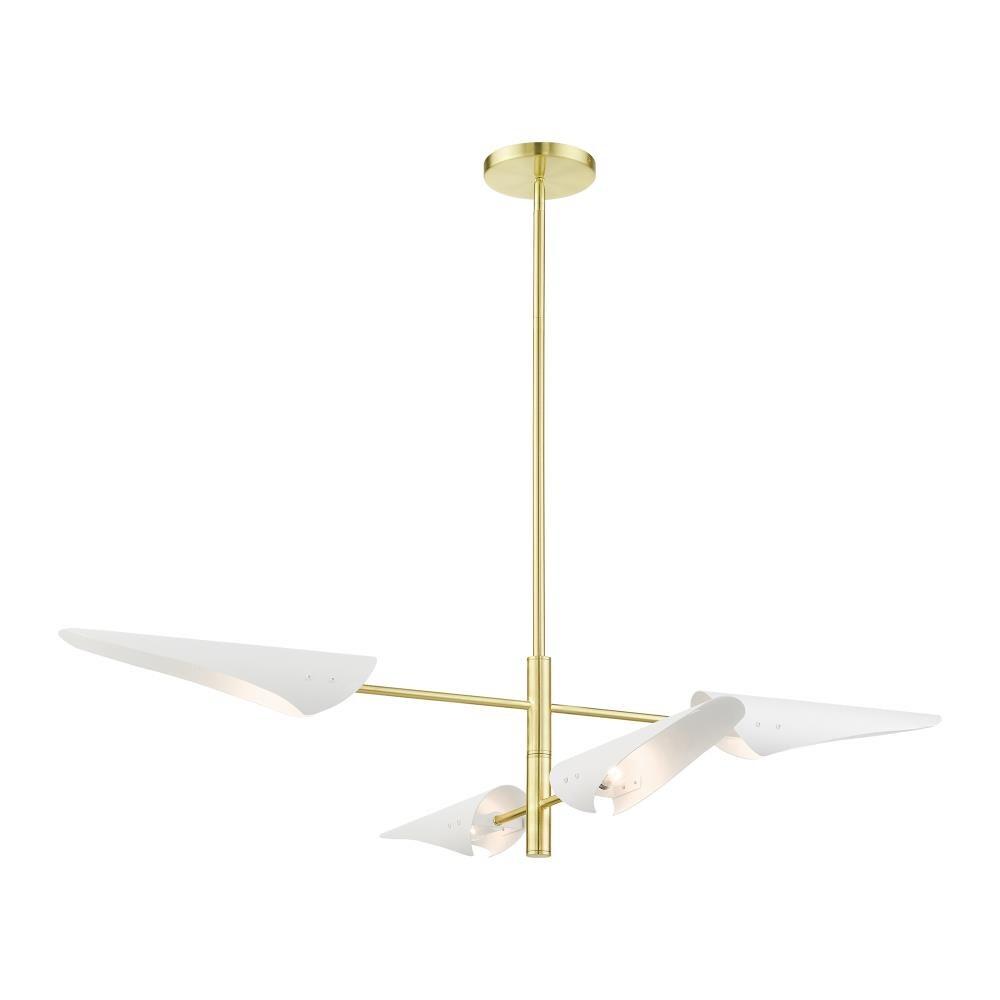 Livex Lighting Capistrano 4 - Light Pendant in  Satin Brass
