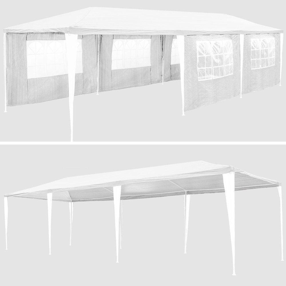 Costway 30 Ft. W x 10 Ft. D Steel Party Tent Canopy