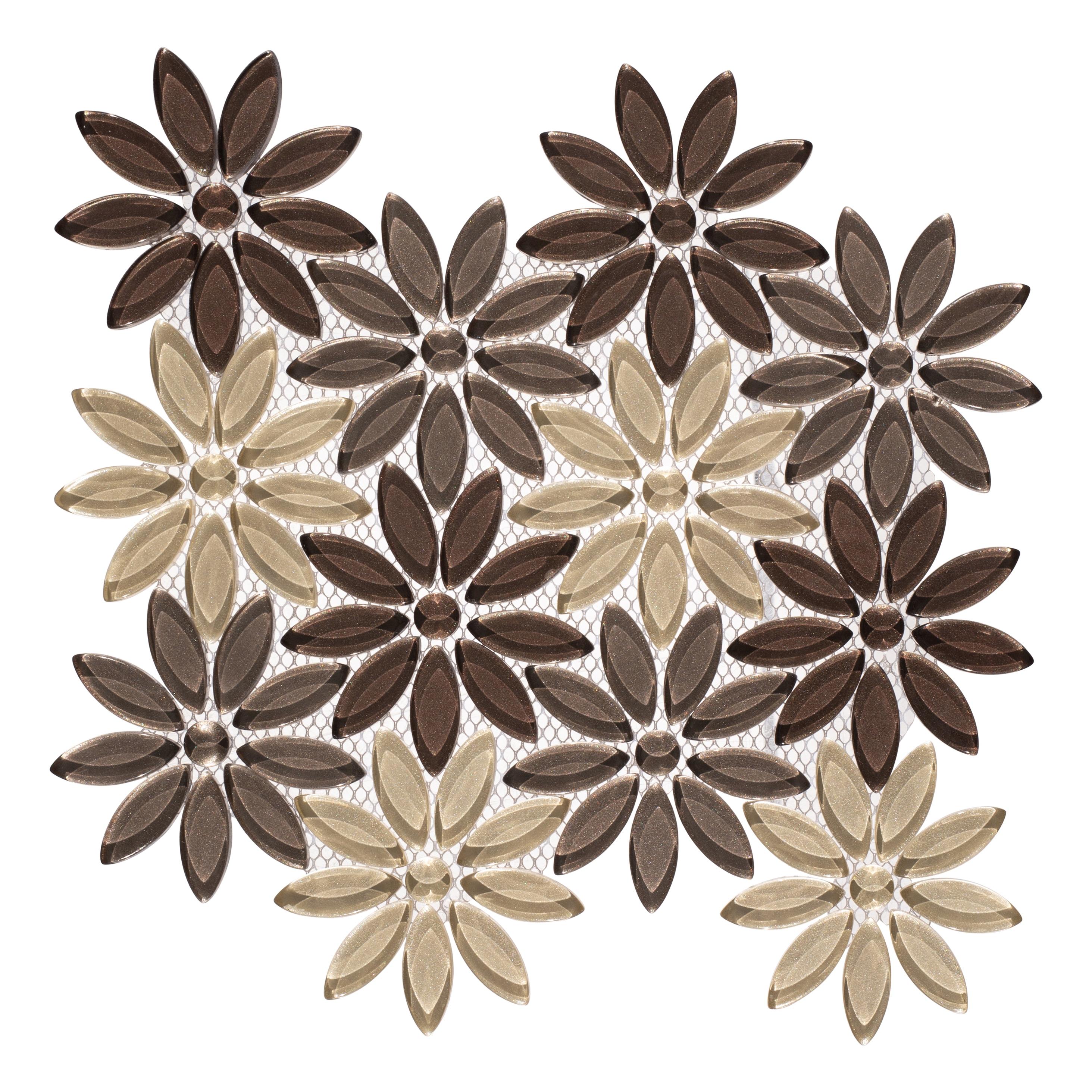 Fresh Novelty Flower Polished Natural Stones Wall & Floor Mosaic Tile