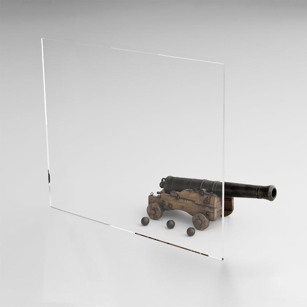 Plexiglass 24 in. W x 36 in. L Clear Rectangular Acrylic Sheet 1/8" Thick Flat Edge Rust Scratch Resistant (Pack of 2)
