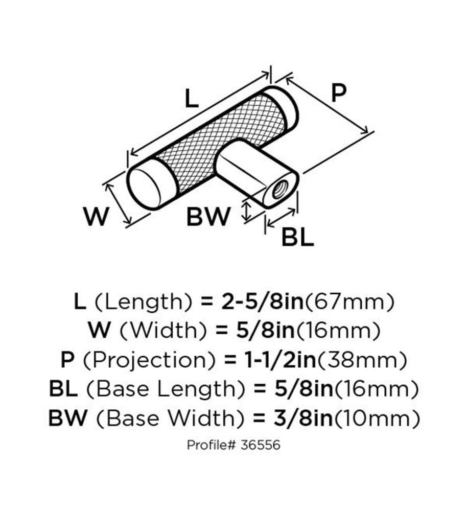 Esquire 2 5/8" Length Bar Knob