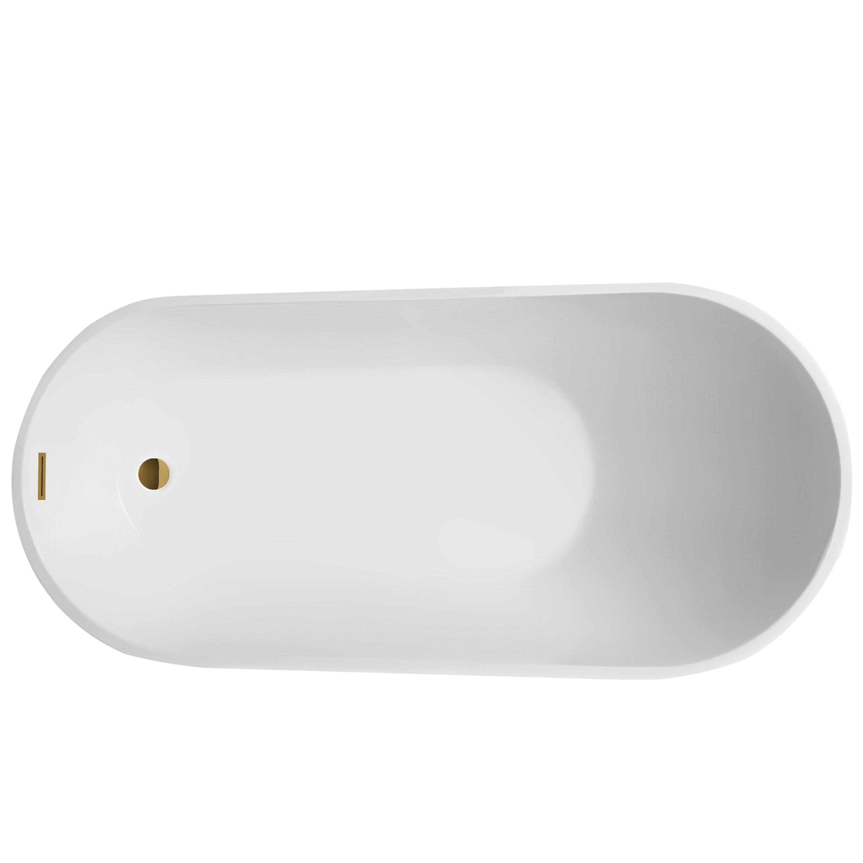 Cora 67" x 32" Freestanding Acrylic Bathtub