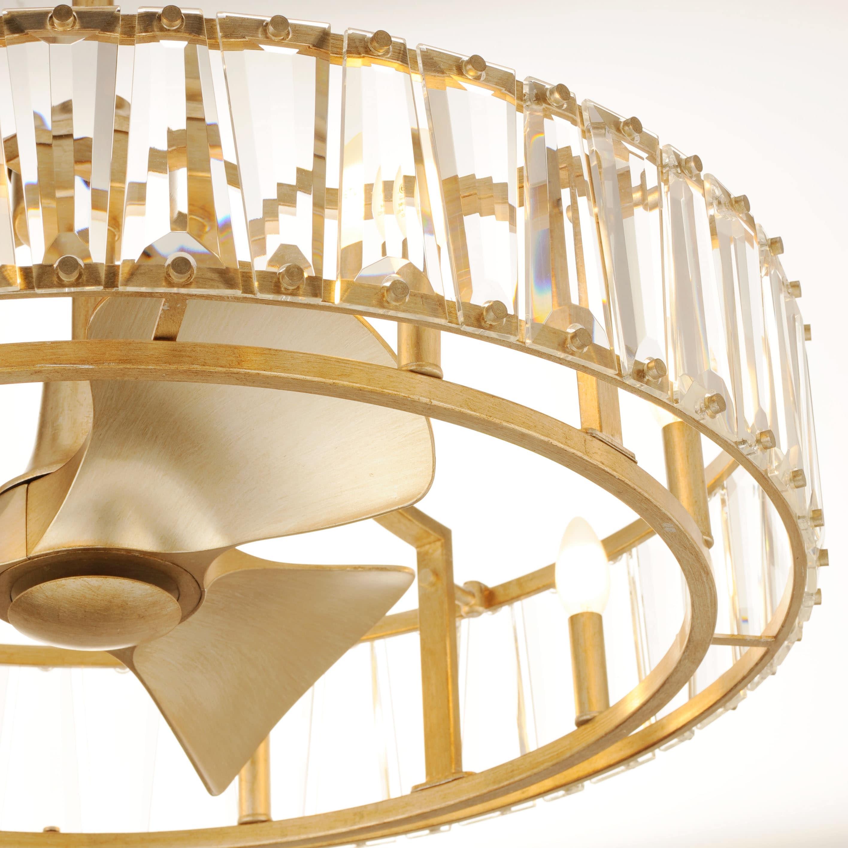 33 in. Odeon Golden Silver Fandelight