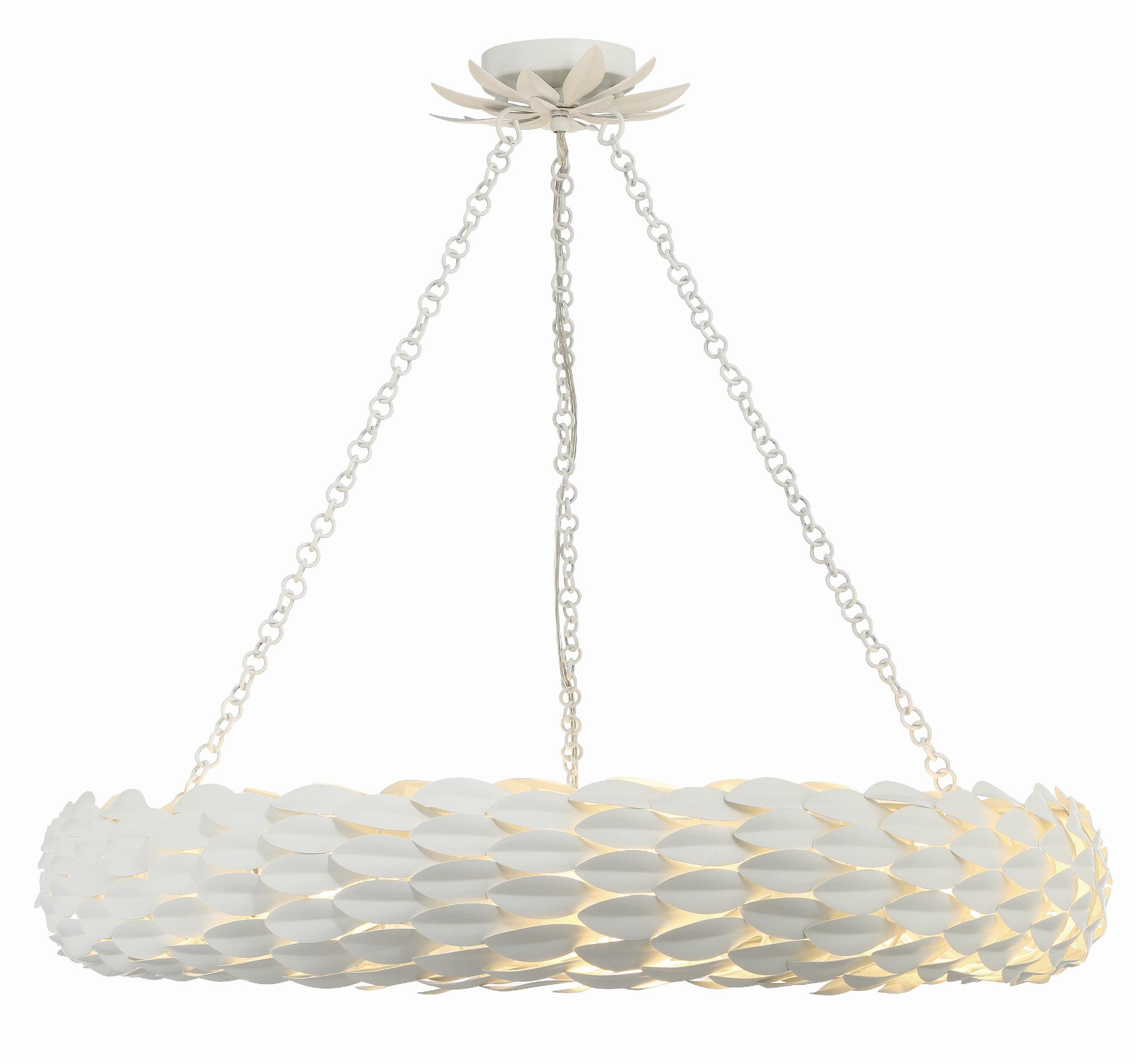 Crystorama Lighting Broche 8 - Light Pendant in  Matte White