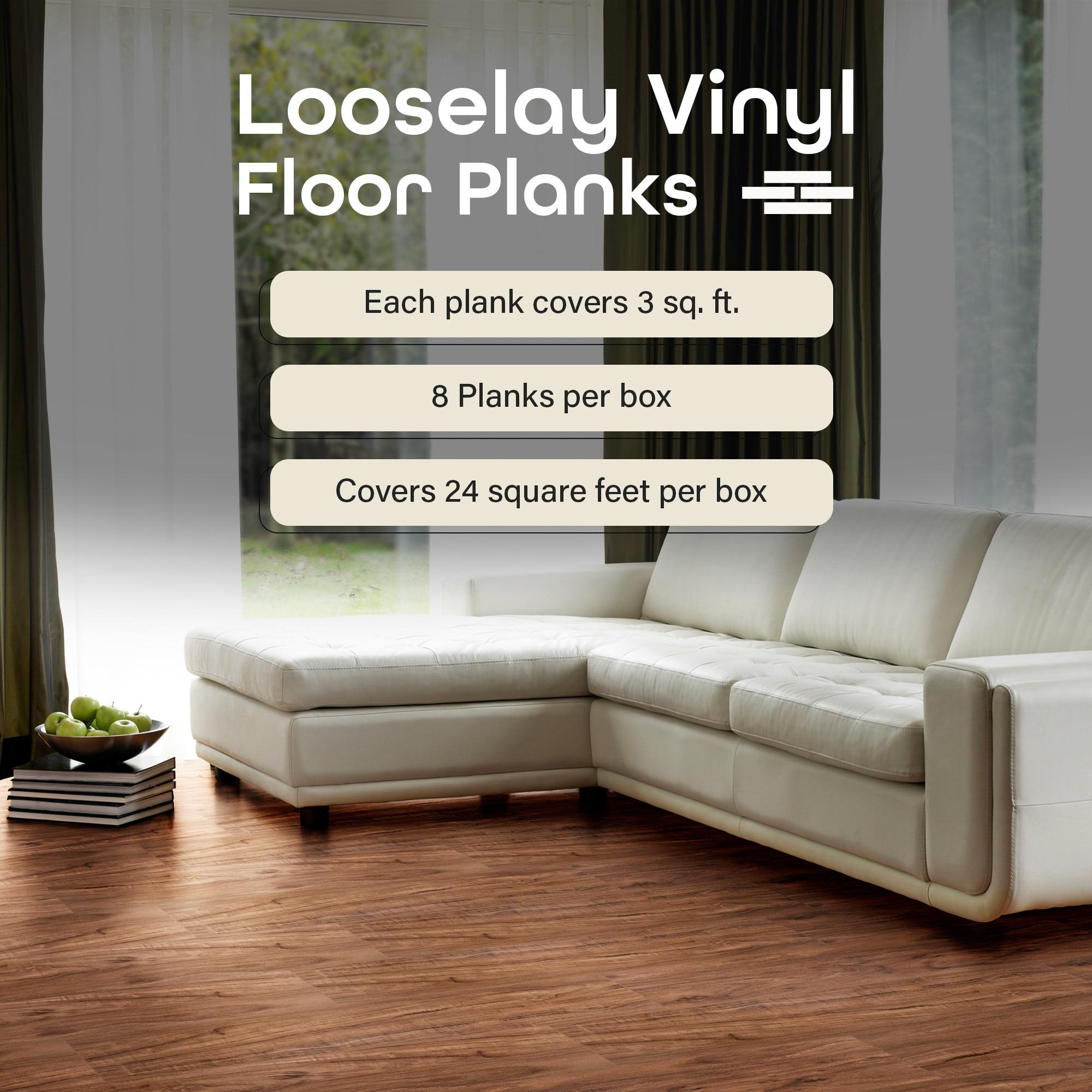 Achim Importing Co Flex Flor™ Looselay 5mm Thick 9'' W x 48'' L Vinyl Plank