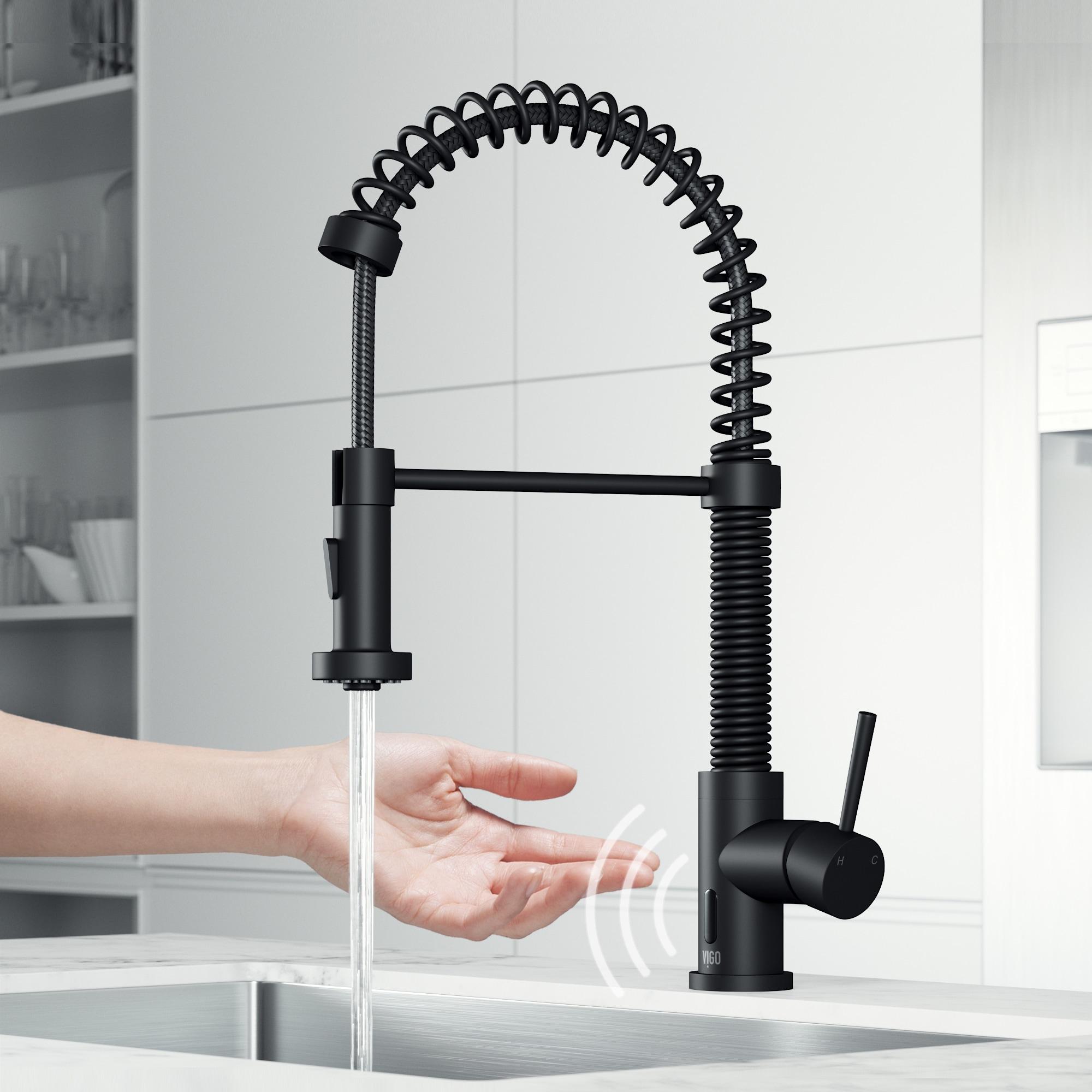 Edison 19" H 1-handle Pull-Down 2-Function Sprayer Touchless Kitchen Faucet