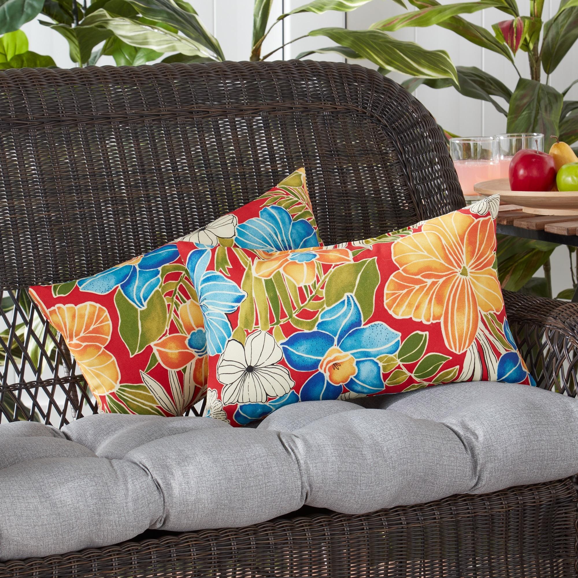 Indoor/Outdoor Reversible Throw Pillow