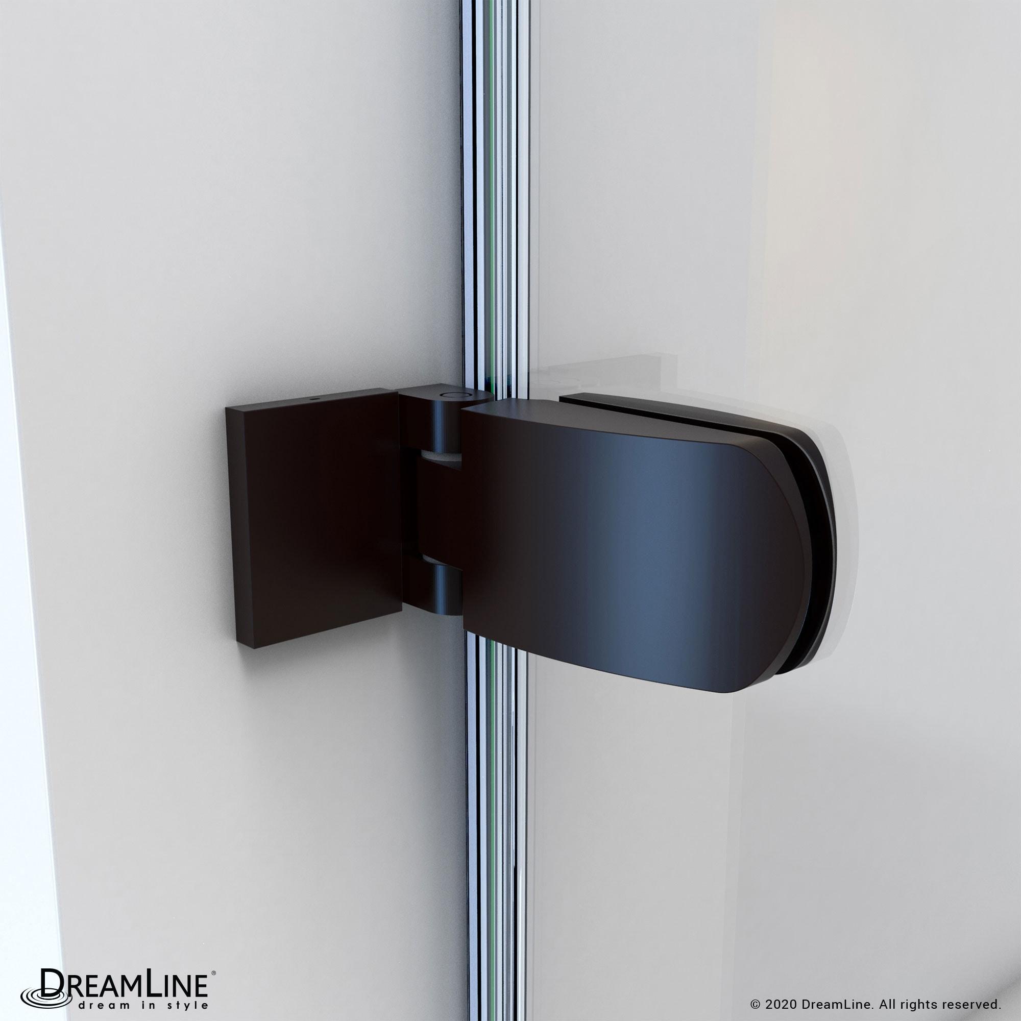 Aqua Uno 56" W x 58" H Hinged Semi-Frameless Tub Door