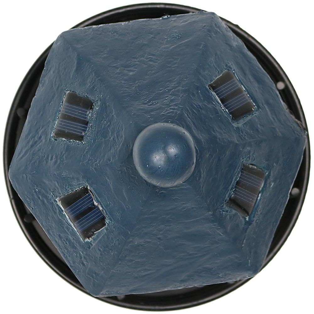 Longshore Tides Caudillo Striped Resin Solar Resin Outdoor LED Lighthouse Statue