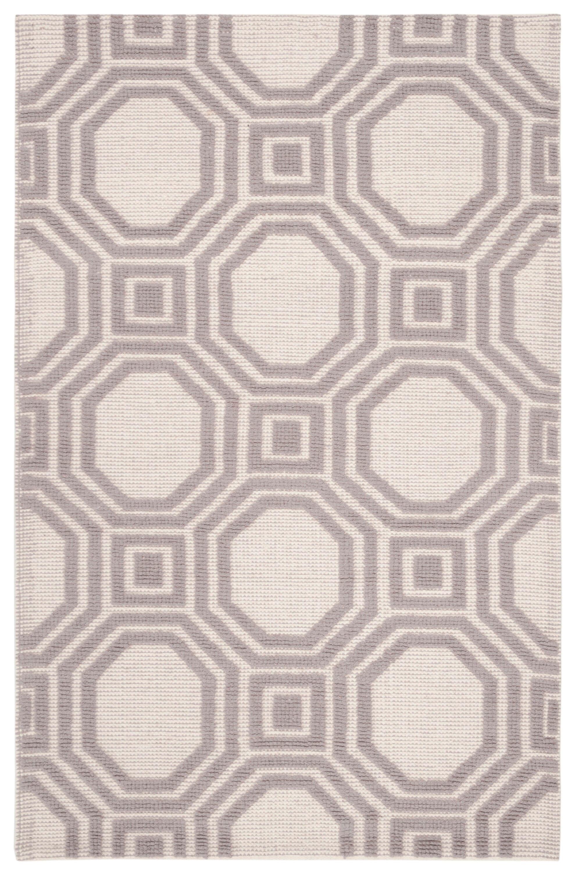 Martha Stewart Puzzle Hand Woven Wool Geometric Rug