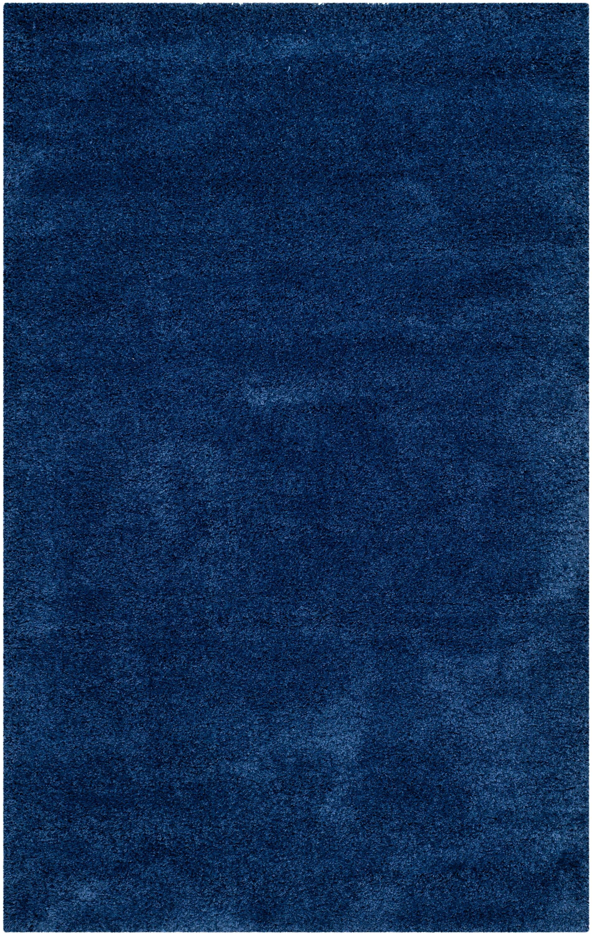 Milan Shag SG180 Power Loomed Indoor Area Rug - Navy - 5'1"x8' - Safavieh