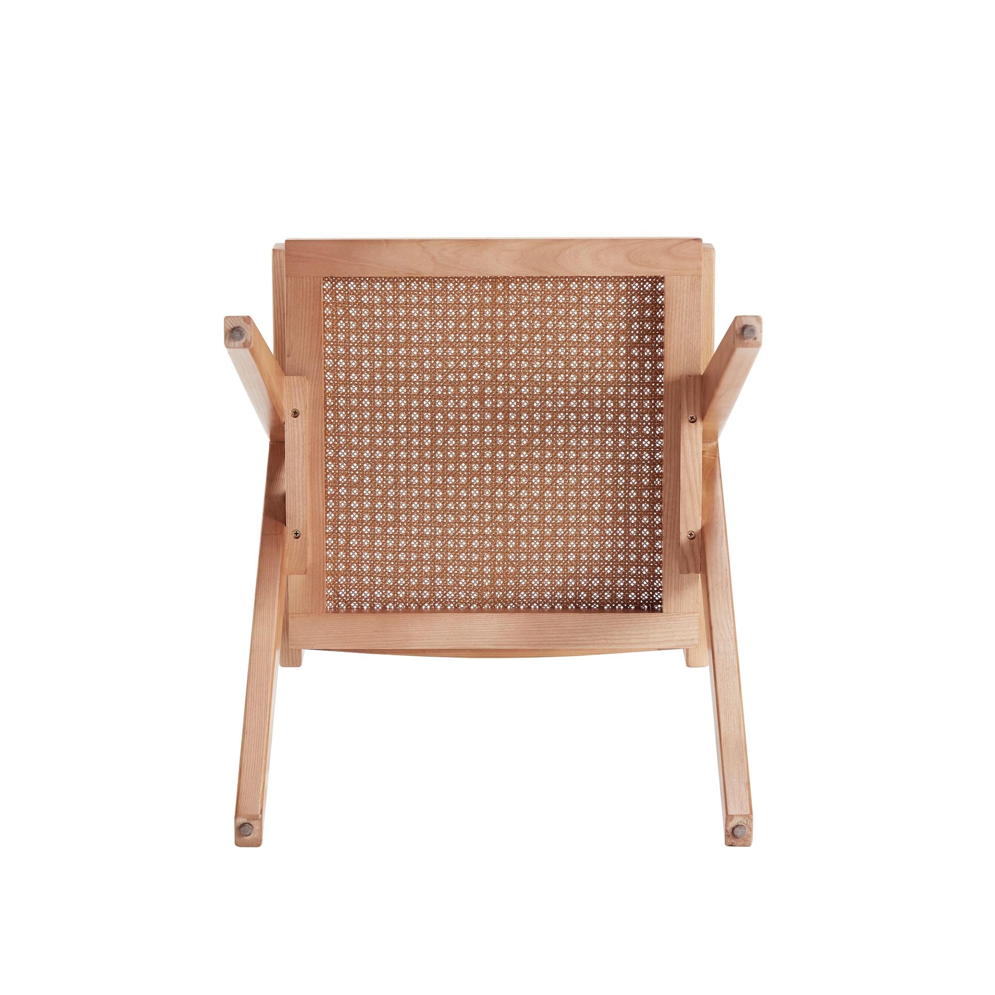 Winston Porter Hamlet 18.11'' H Ash Solid Wood Cane Back Armchair